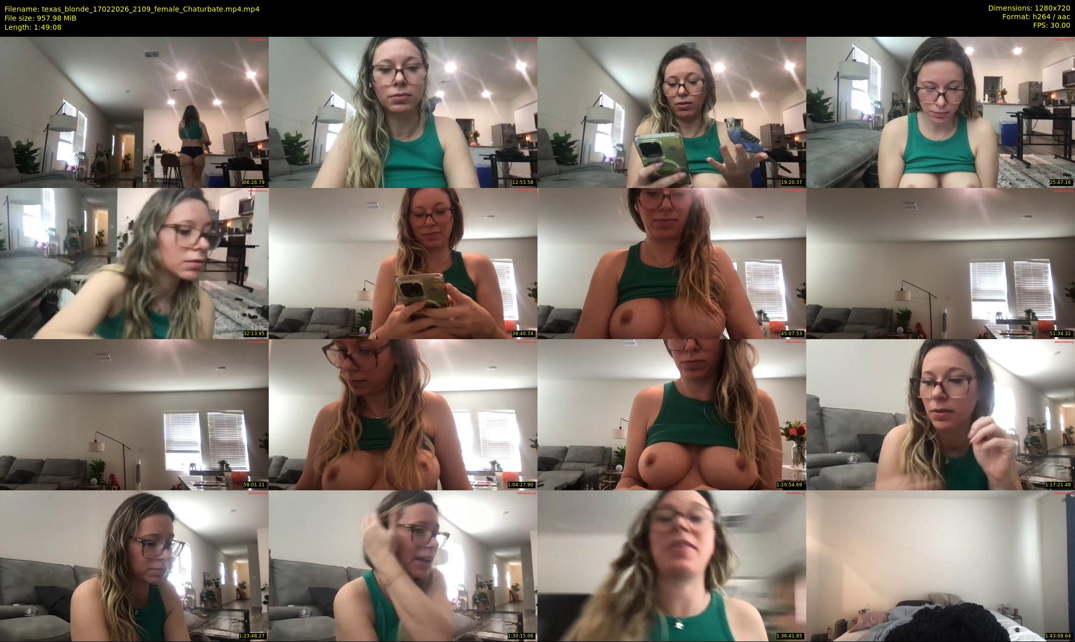 texas_blonde — 110 minute Chaturbate female cam show recording, 720p, Feb 17, 2026