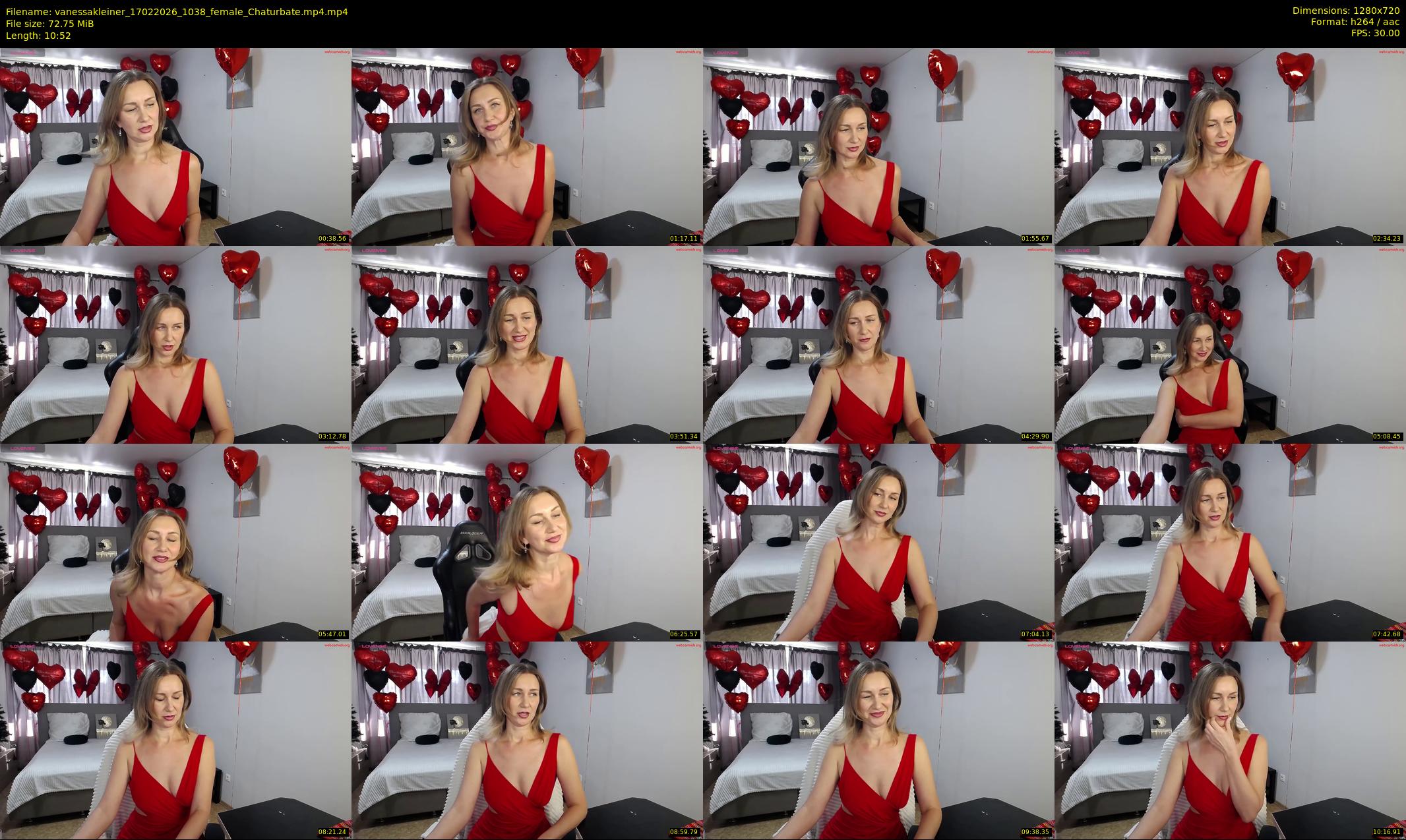 vanessakleiner — 11 minute Chaturbate female cam show recording, 720p, Feb 17, 2026