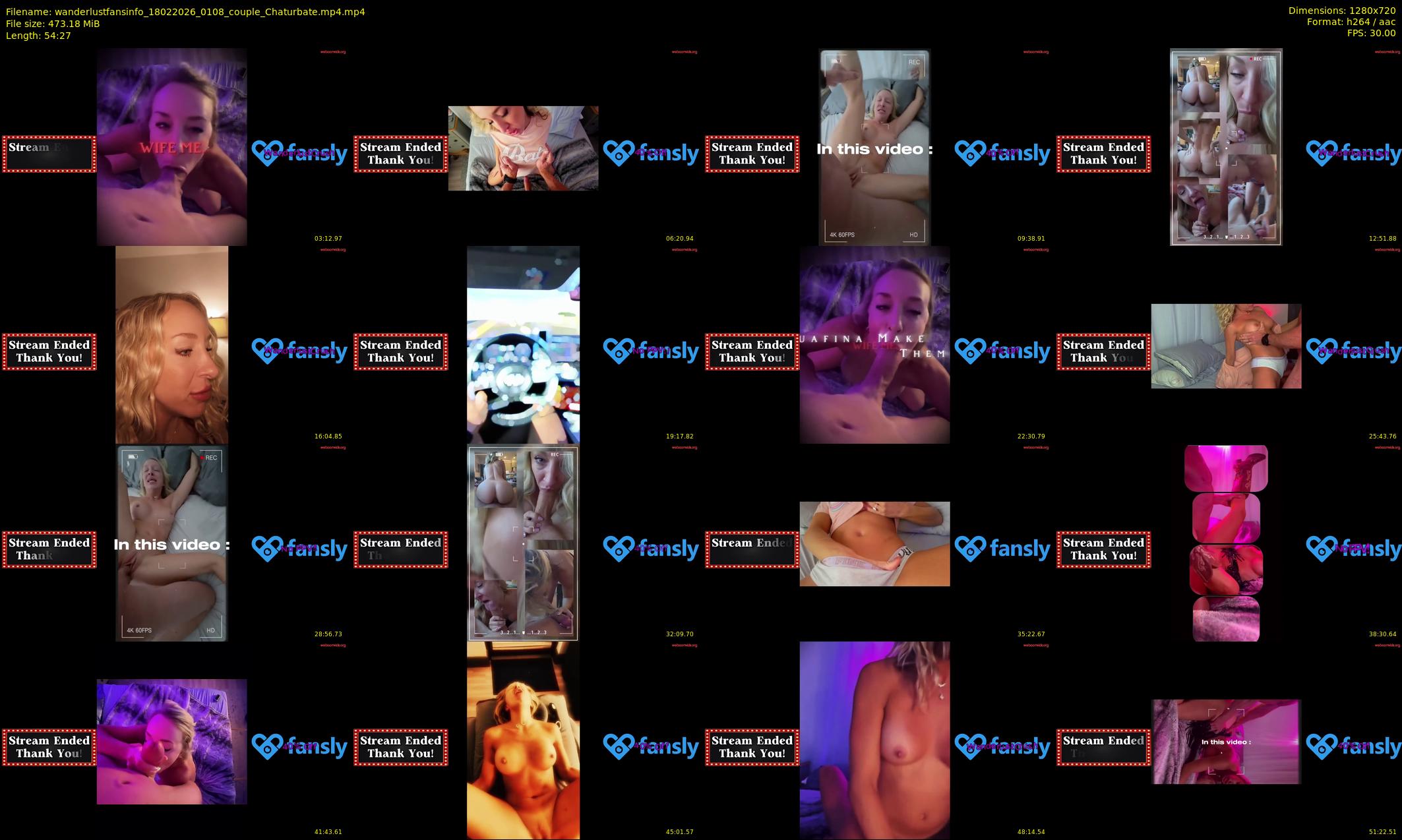 wanderlustfansinfo — 55 minute Chaturbate couple cam show recording, 720p, Feb 18, 2026