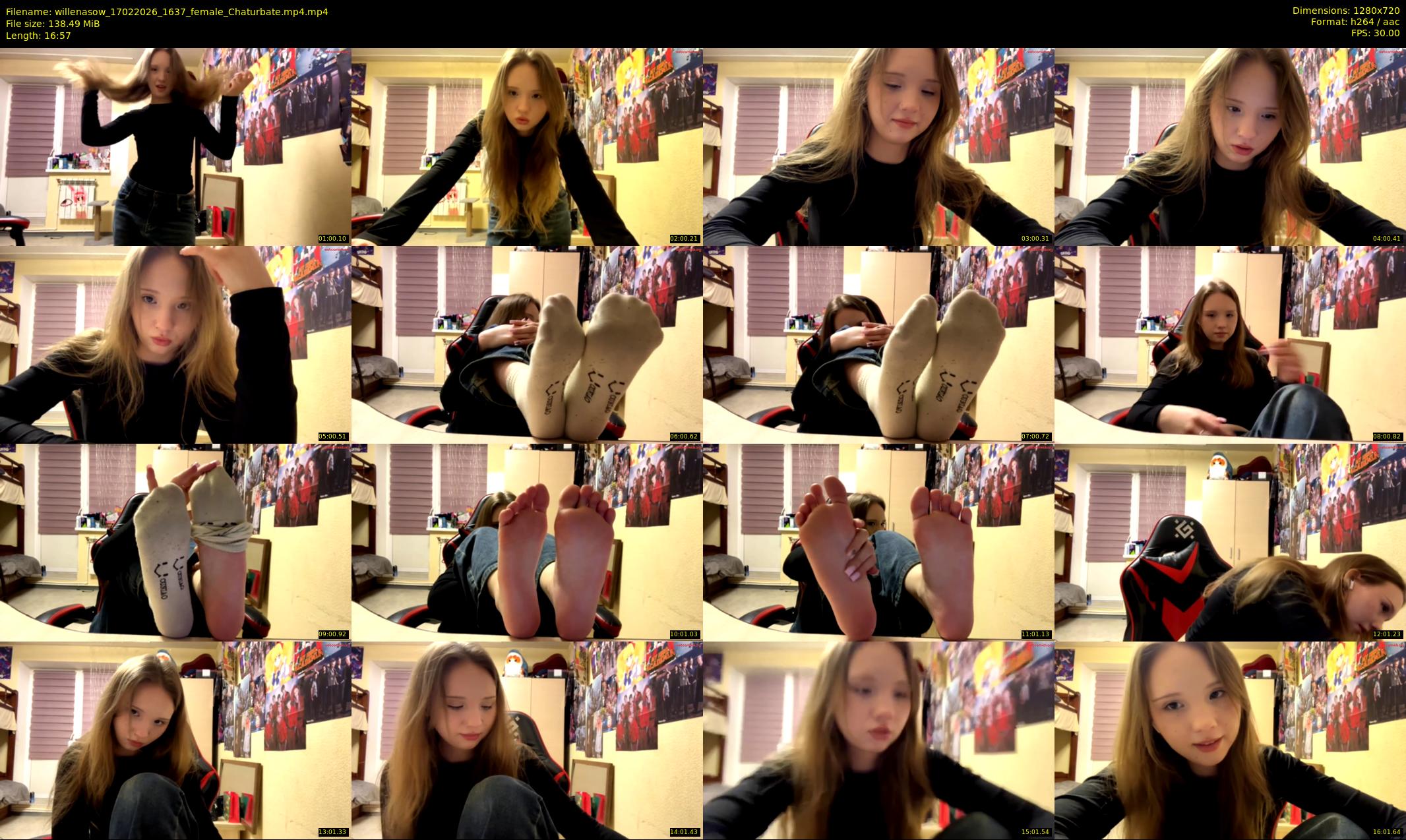 willenasow — 17 minute Chaturbate female cam show recording, 720p, Feb 17, 2026