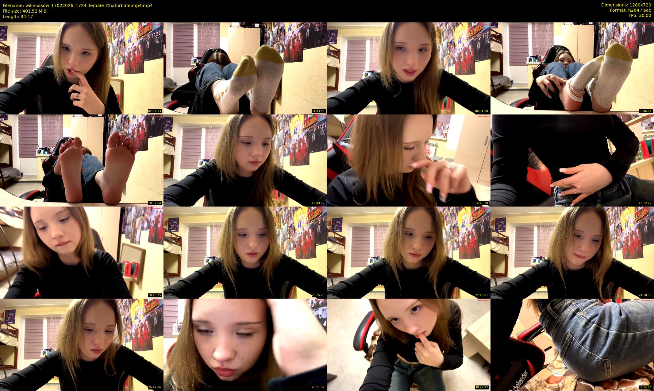willenasow — 35 minute Chaturbate female cam show recording, 720p, Feb 17, 2026