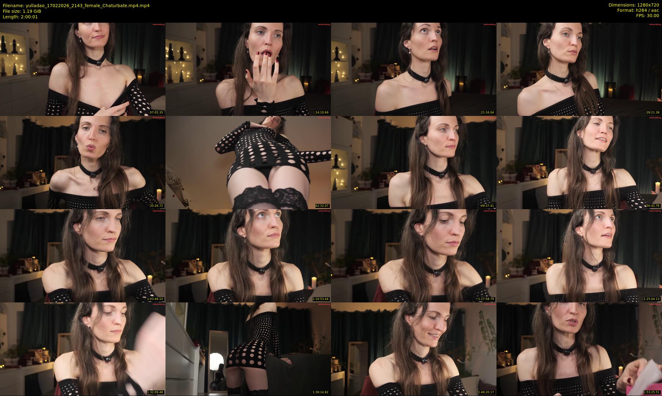 yulladao — 121 minute Chaturbate female cam show recording, 720p, Feb 17, 2026