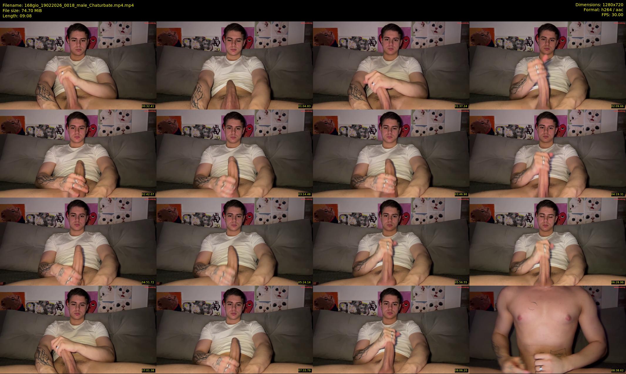 168gio — 10 minute Chaturbate male cam show recording, 720p, Feb 19, 2026