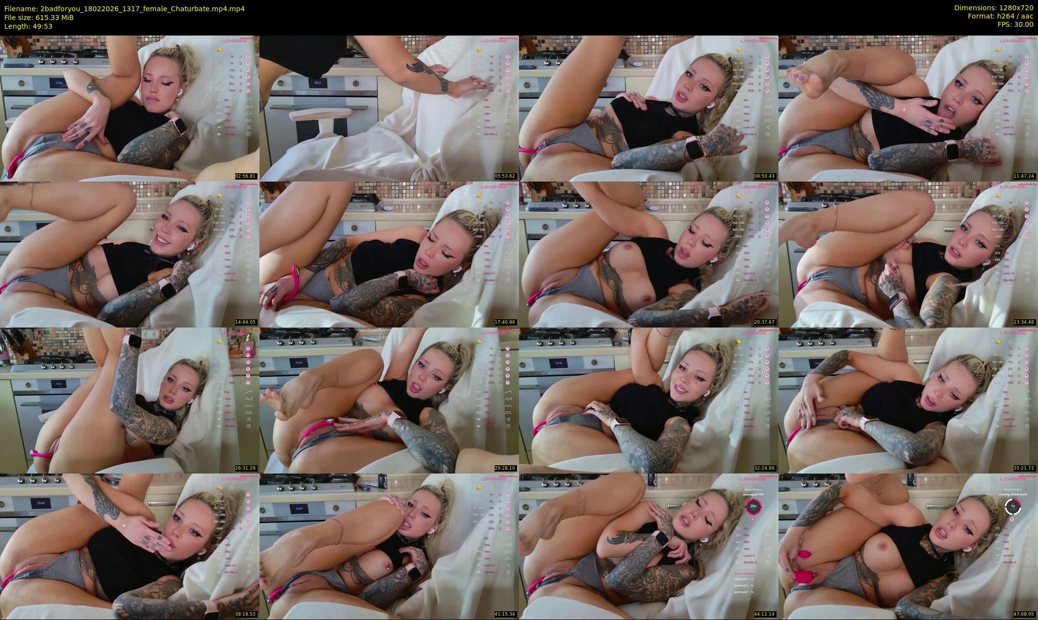 2badforyou — 50 minute Chaturbate couple cam show recording, 720p, Feb 18, 2026