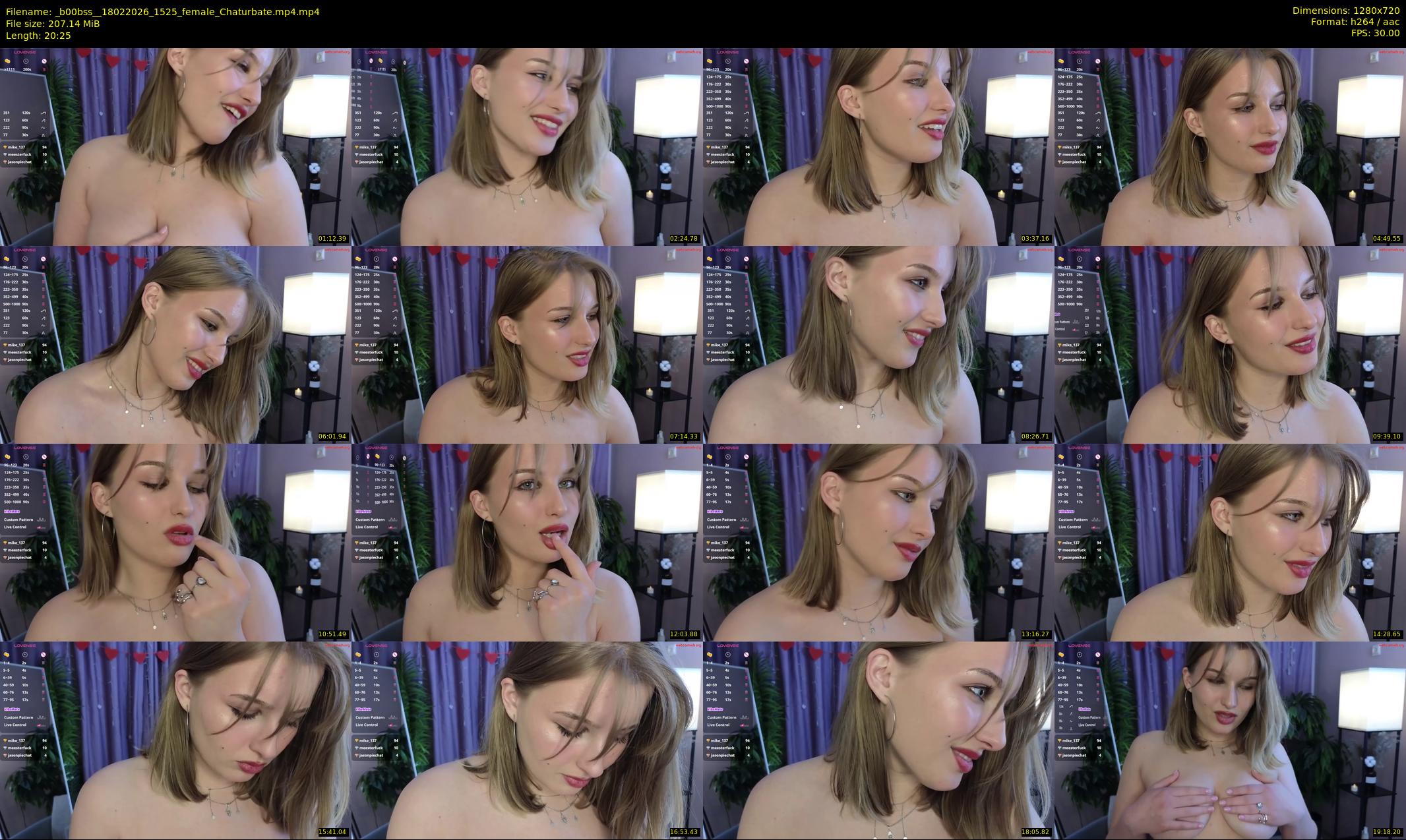 _b00bss_ — 21 minute Chaturbate female cam show recording, 720p, Feb 18, 2026