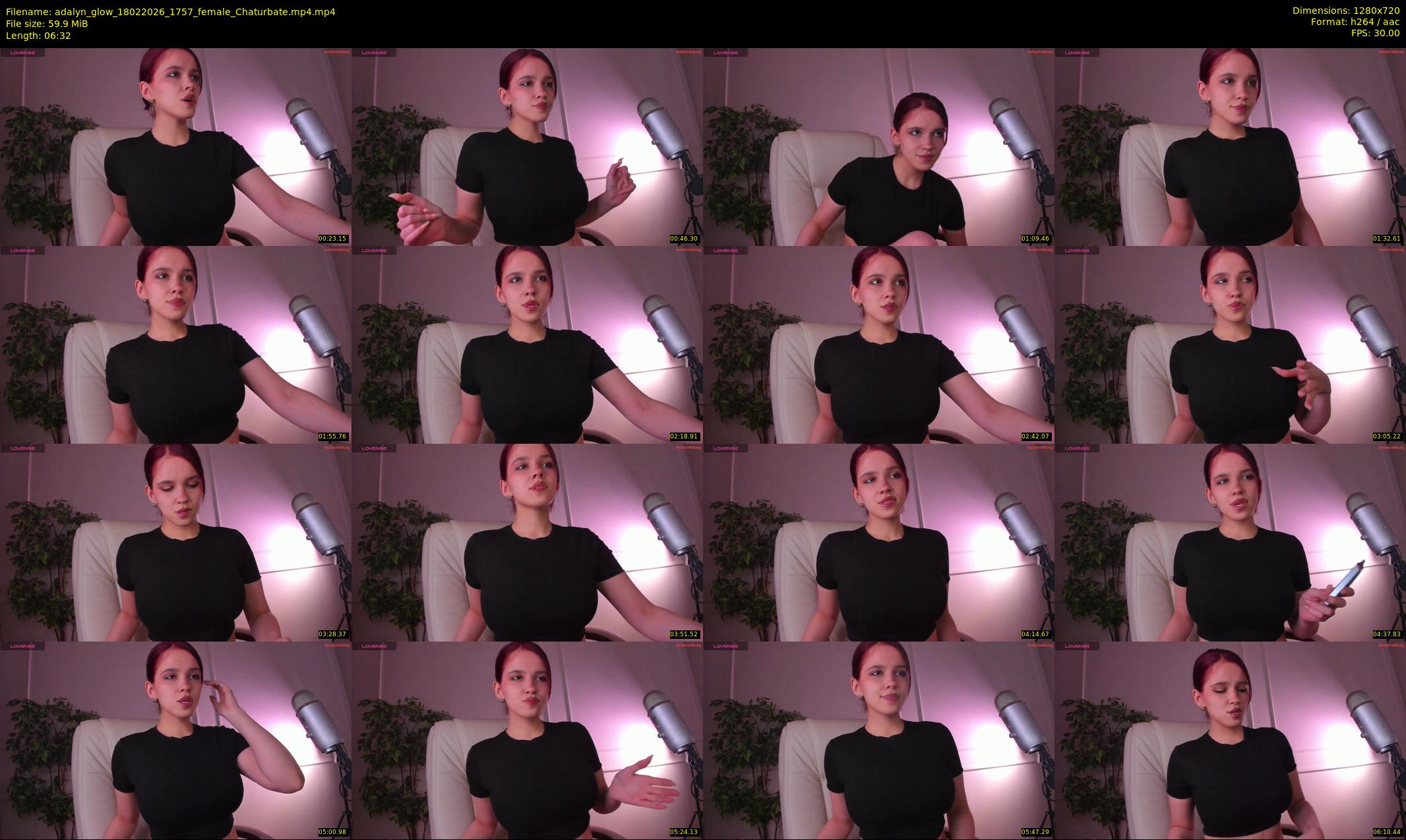 adalyn_glow — 7 minute Chaturbate female cam show recording, 720p, Feb 18, 2026