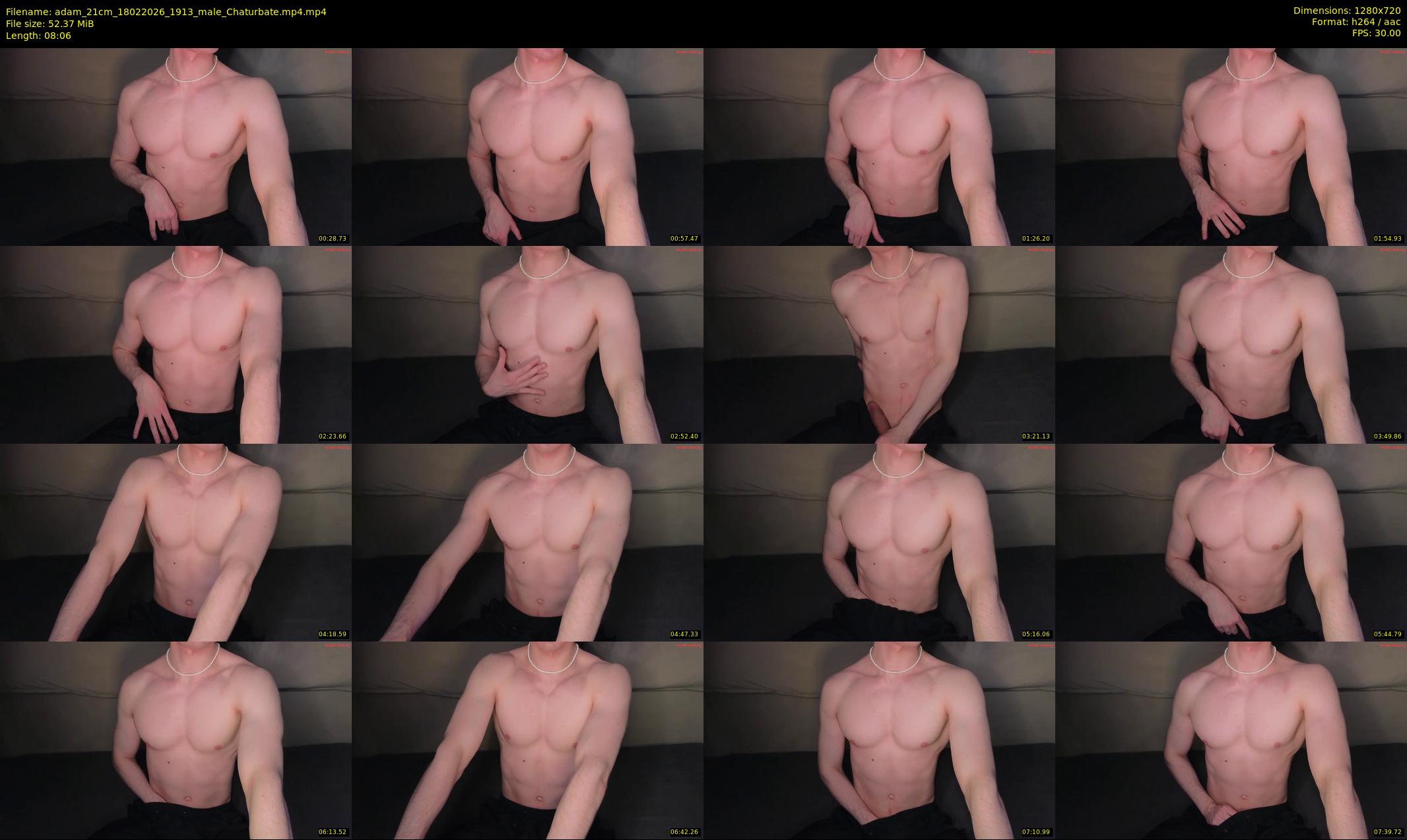 adam_21cm — 9 minute Chaturbate male cam show recording, 720p, Feb 18, 2026