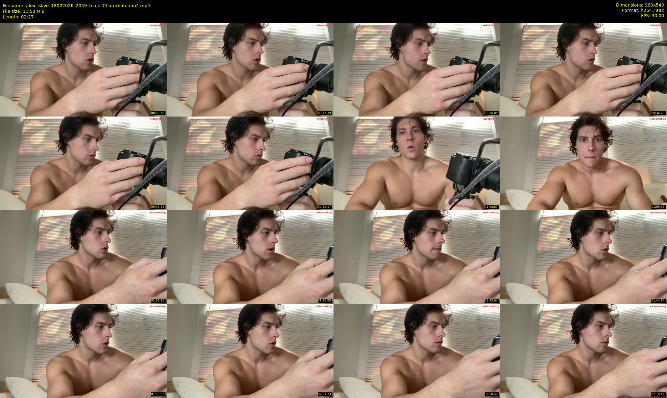 alex_islive — 3 minute Chaturbate male cam show recording, 480p, Feb 18, 2026