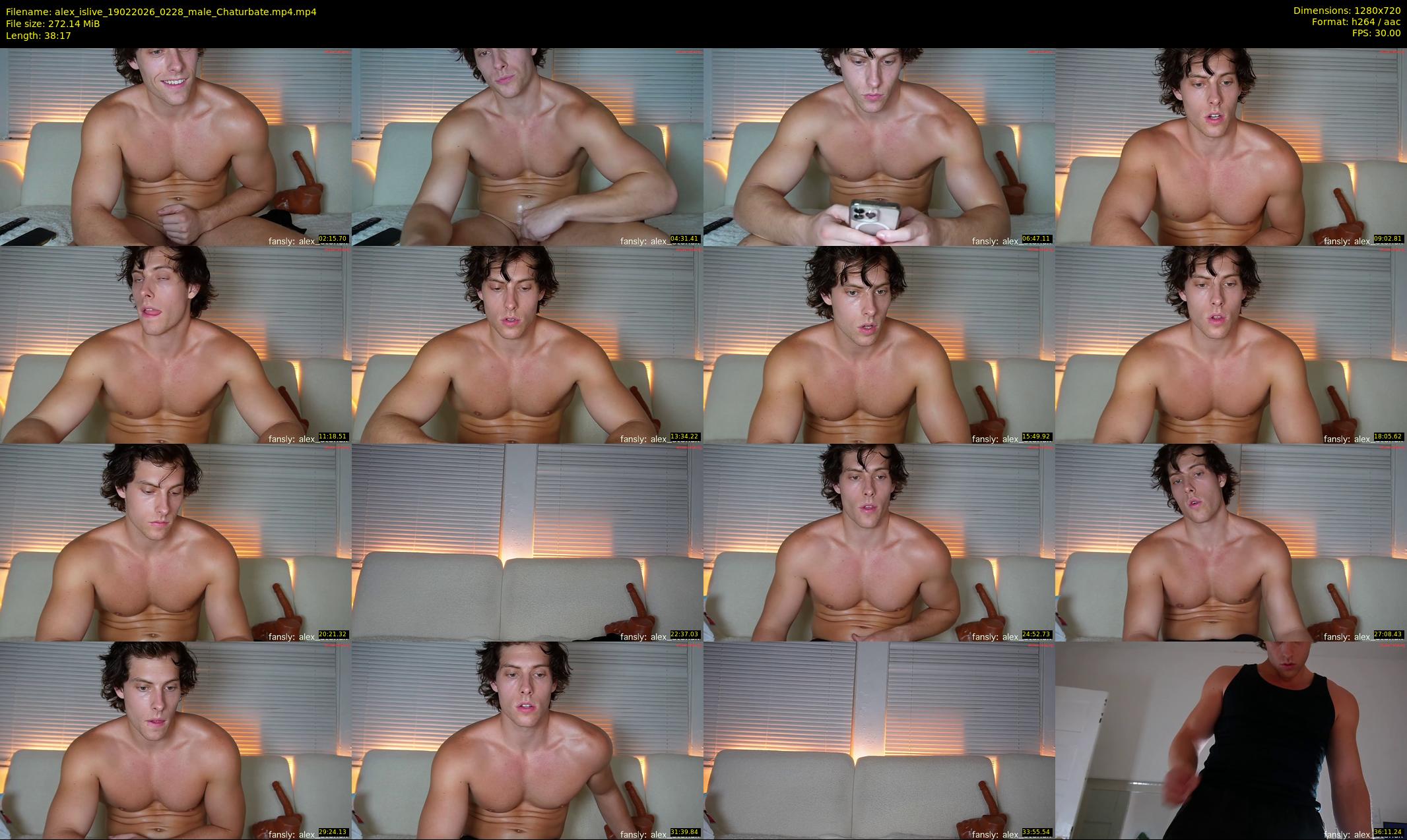 alex_islive — 39 minute Chaturbate male cam show recording, 720p, Feb 19, 2026