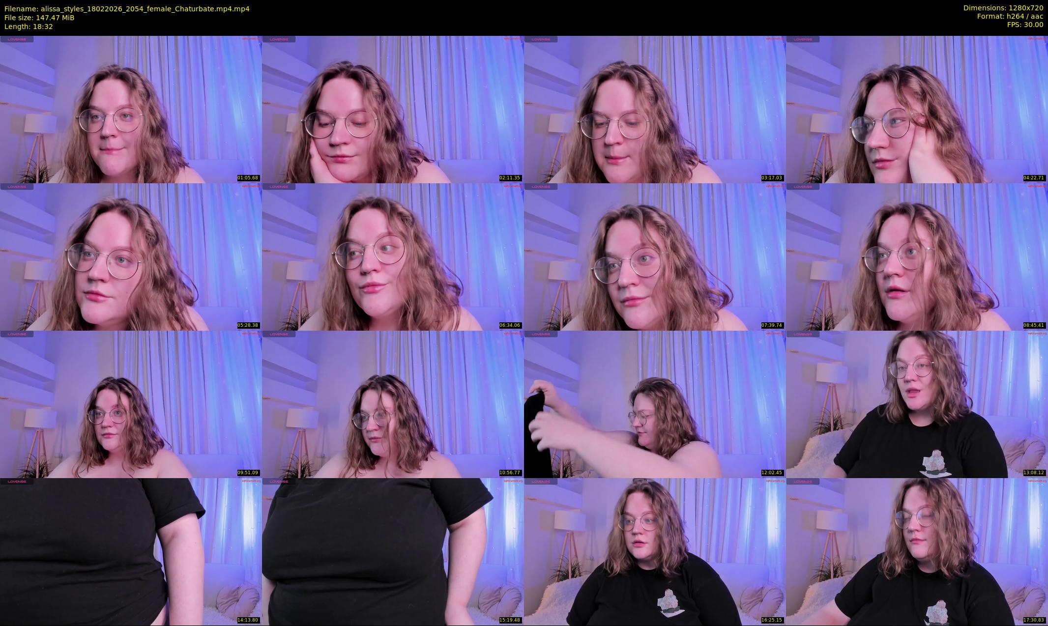 alissa_styles — 19 minute Chaturbate female cam show recording, 720p, Feb 18, 2026