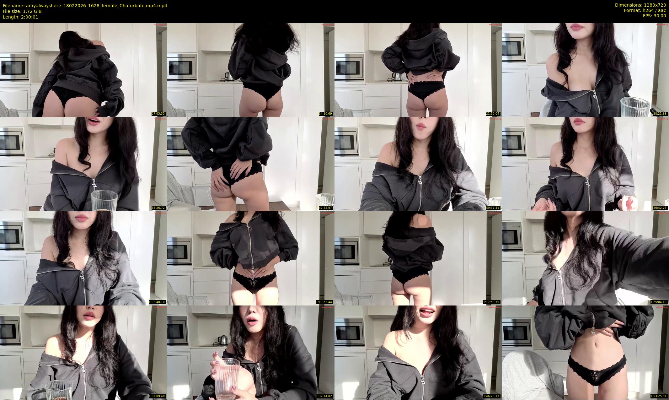 amyalwayshere — 121 minute Chaturbate female cam show recording, 720p, Feb 18, 2026