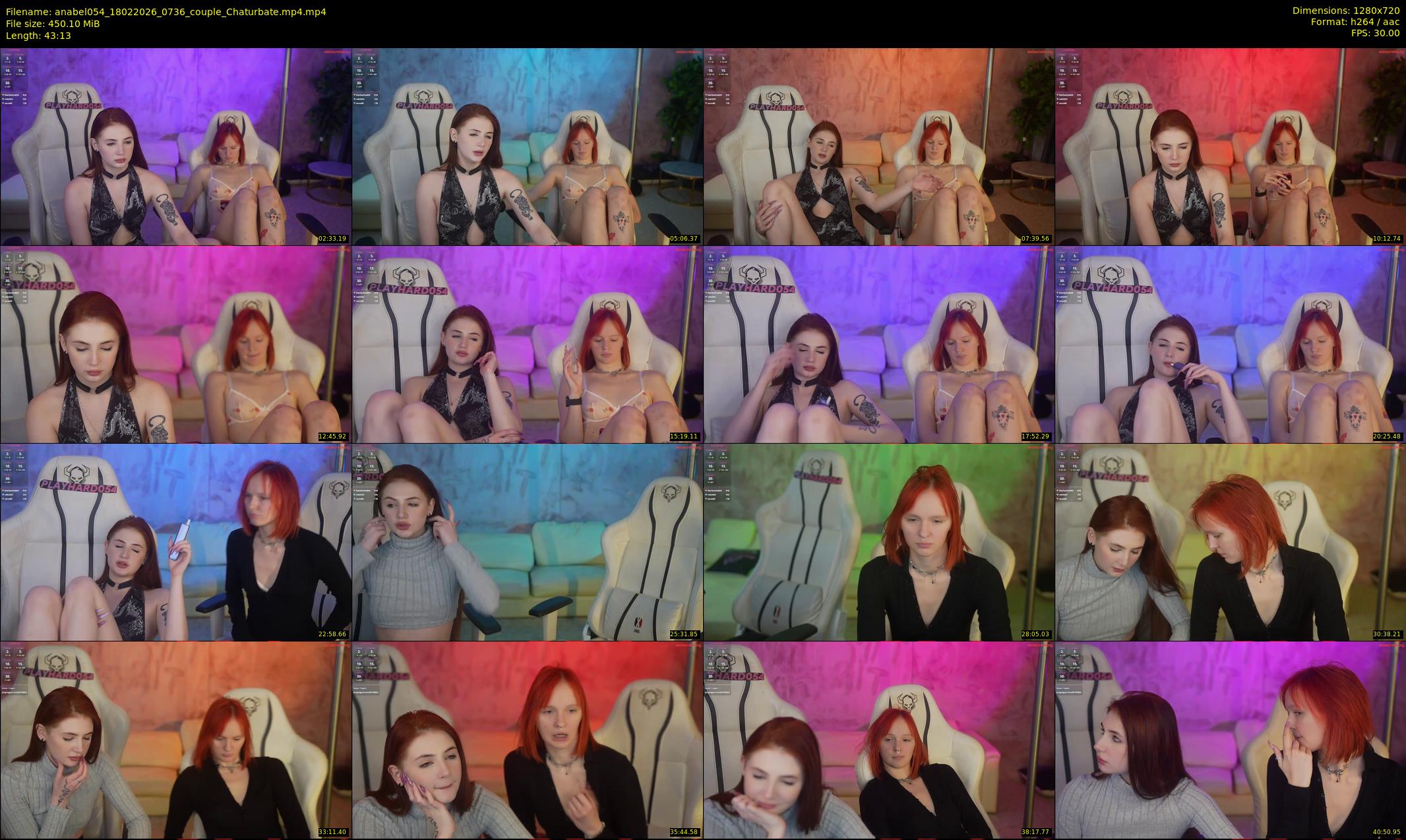 anabel054 — 44 minute Chaturbate female cam show recording, 720p, Feb 18, 2026