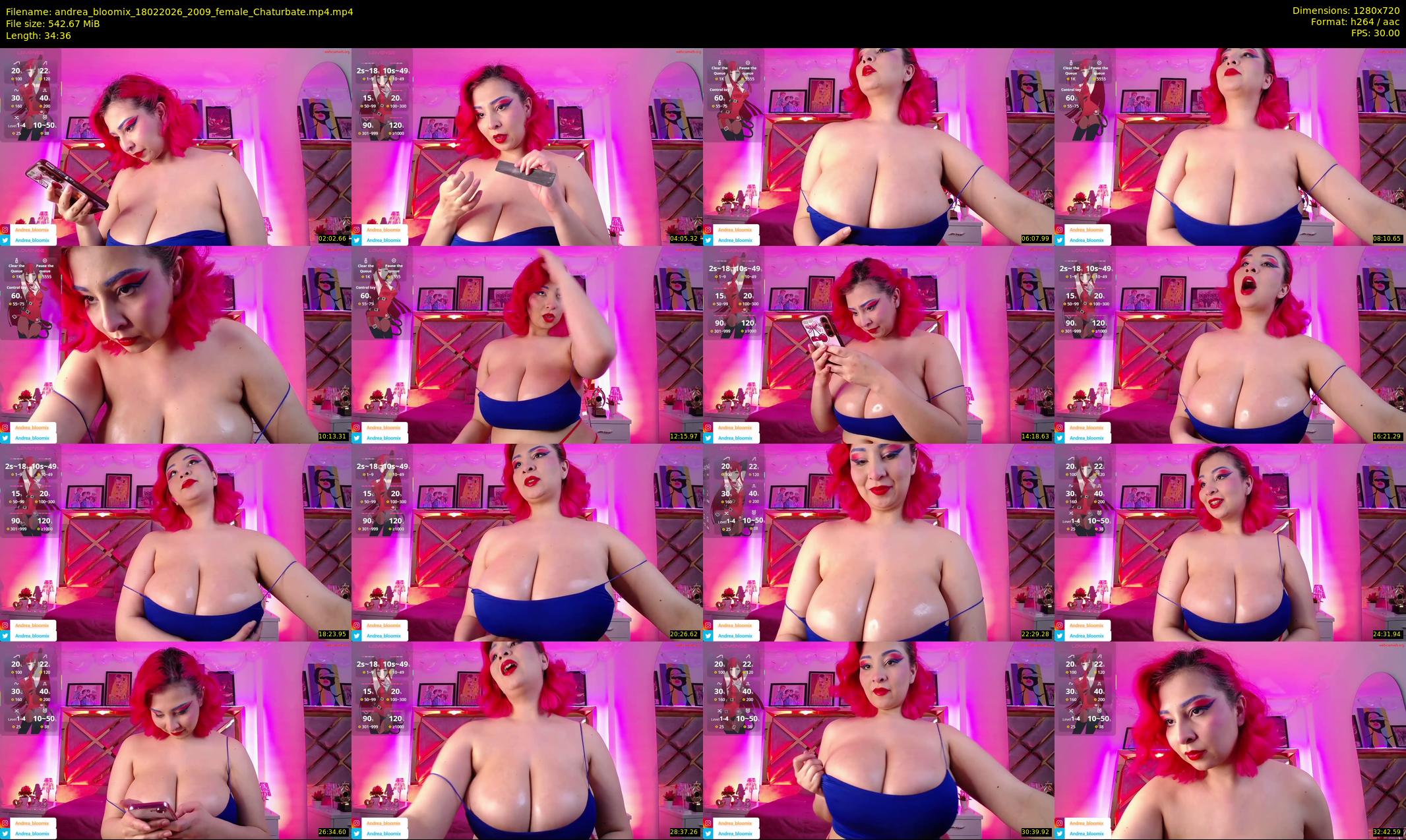 andrea_bloomix — 35 minute Chaturbate female cam show recording, 720p, Feb 18, 2026