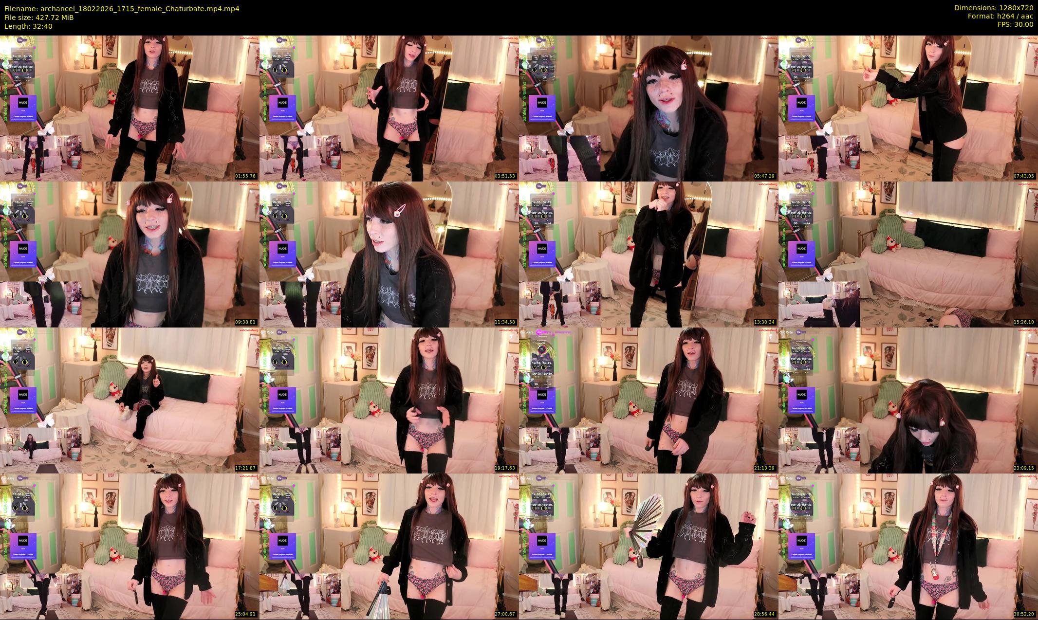 archancel — 33 minute Chaturbate female cam show recording, 720p, Feb 18, 2026
