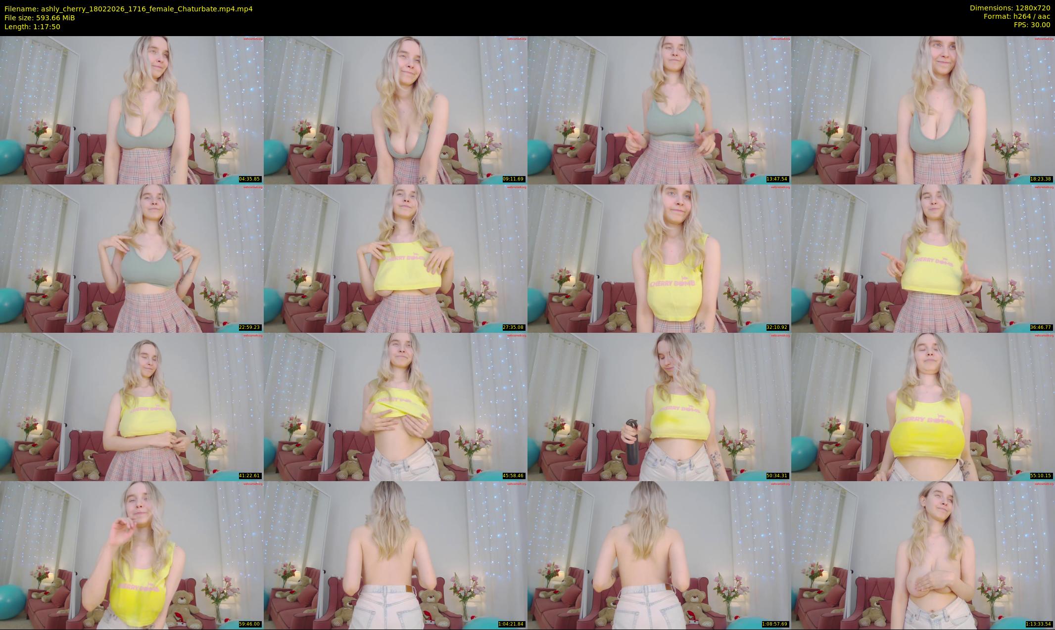 ashly_cherry — 78 minute Chaturbate female cam show recording, 720p, Feb 18, 2026