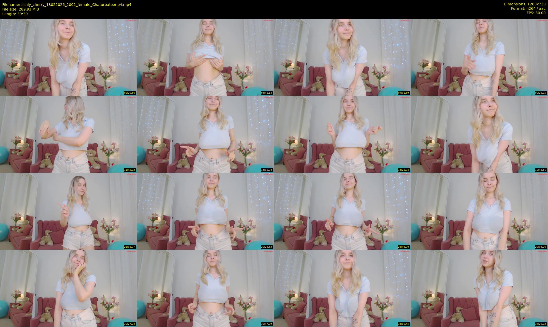 ashly_cherry — 40 minute Chaturbate female cam show recording, 720p, Feb 18, 2026