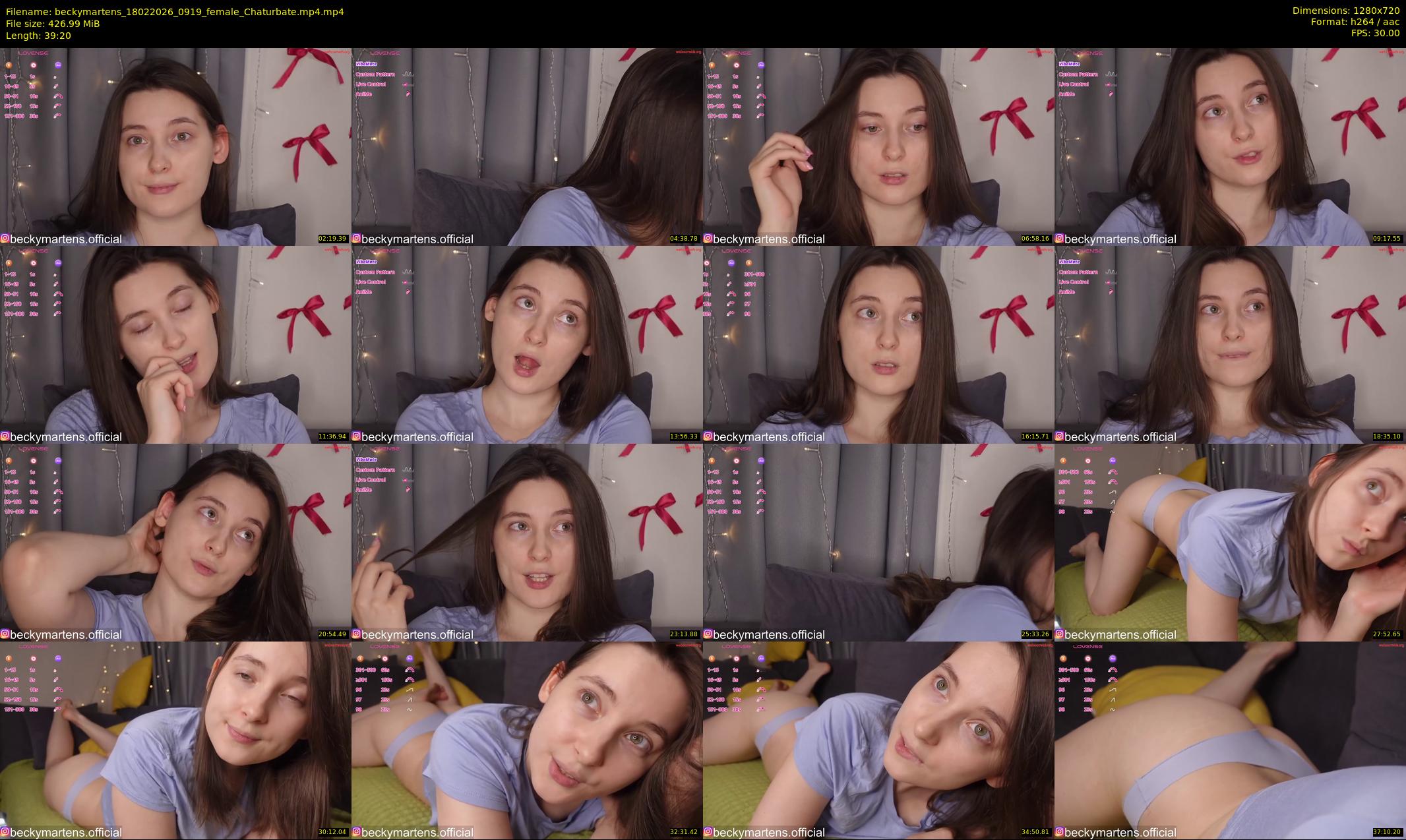 beckymartens — 40 minute Chaturbate female cam show recording, 720p, Feb 18, 2026