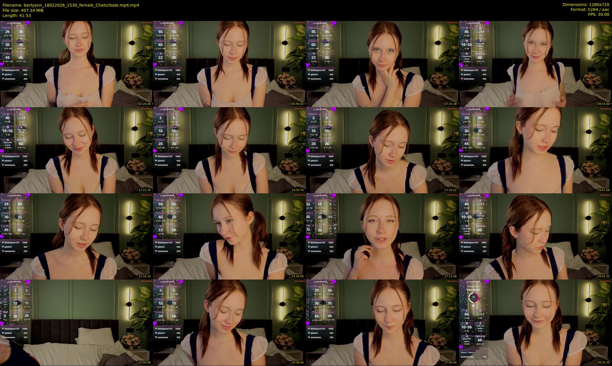 bertyann — 42 minute Chaturbate female cam show recording, 720p, Feb 18, 2026