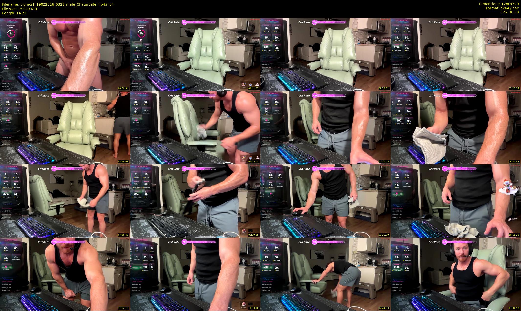 bigmcr1 — 15 minute Chaturbate male cam show recording, 720p, Feb 19, 2026