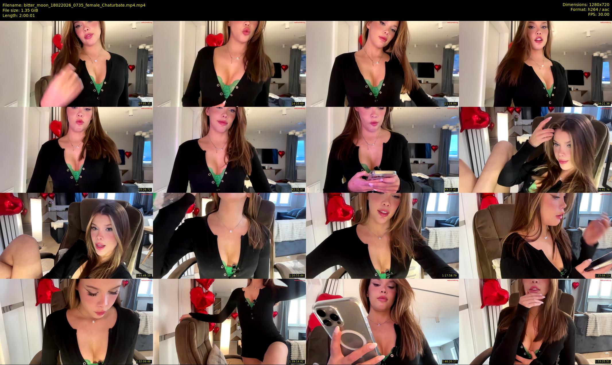 bitter_moon — 121 minute Chaturbate female cam show recording, 720p, Feb 18, 2026