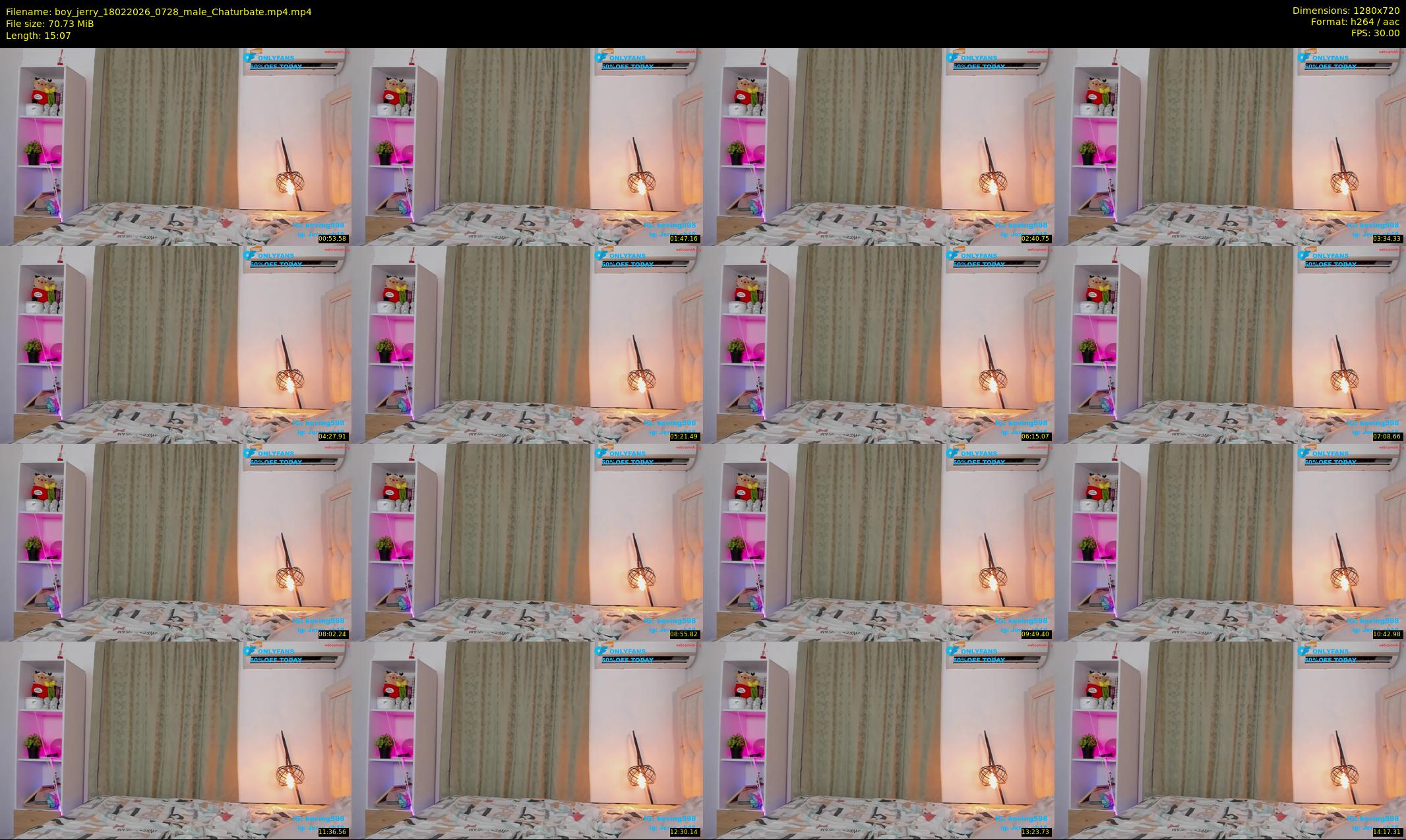 boy_jerry — 16 minute Chaturbate male cam show recording, 720p, Feb 18, 2026