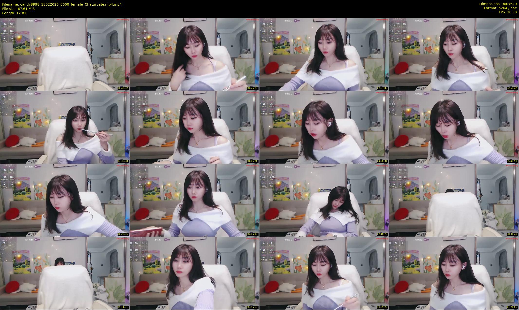 candy8998 — 13 minute Chaturbate female cam show recording, 480p, Feb 18, 2026