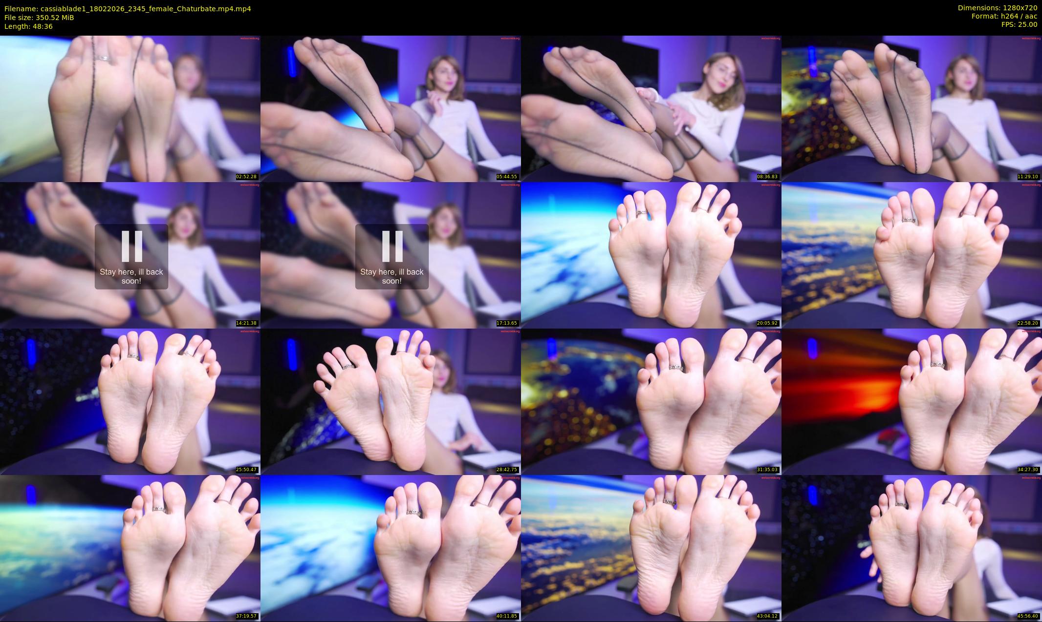 cassiablade1 — 49 minute Chaturbate female cam show recording, 720p, Feb 18, 2026