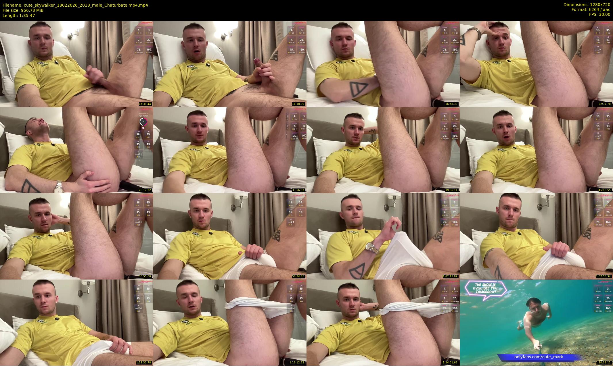 cute_skywalker — 96 minute Chaturbate male cam show recording, 720p, Feb 18, 2026