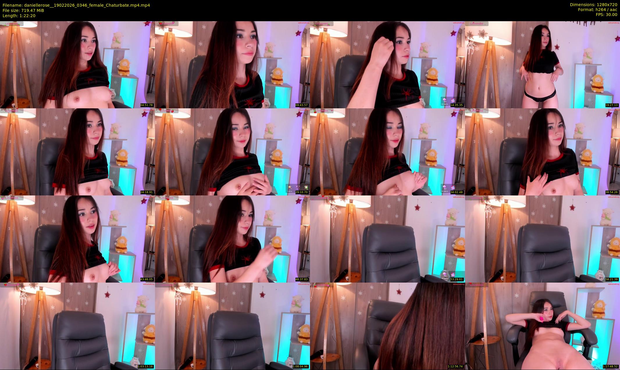 daniellerose_ — 83 minute Chaturbate female cam show recording, 720p, Feb 19, 2026