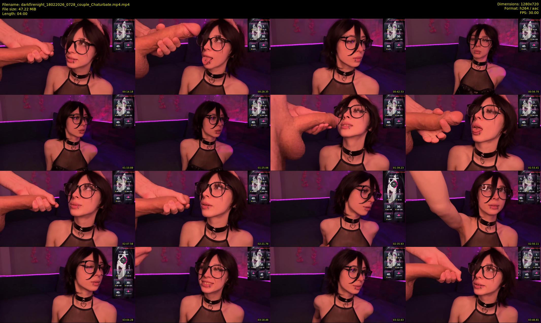 darkfirenight — 4 minute Chaturbate couple cam show recording, 720p, Feb 18, 2026