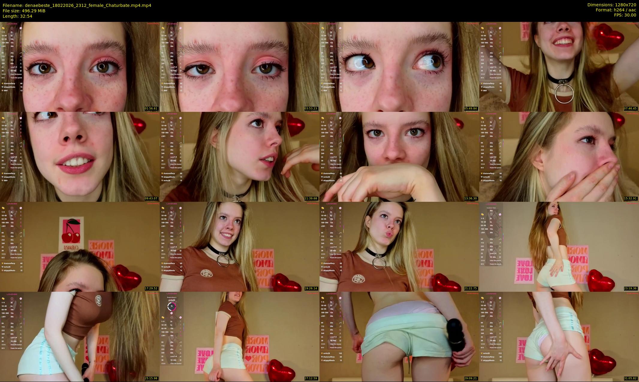 denaebeste — 33 minute Chaturbate female cam show recording, 720p, Feb 18, 2026