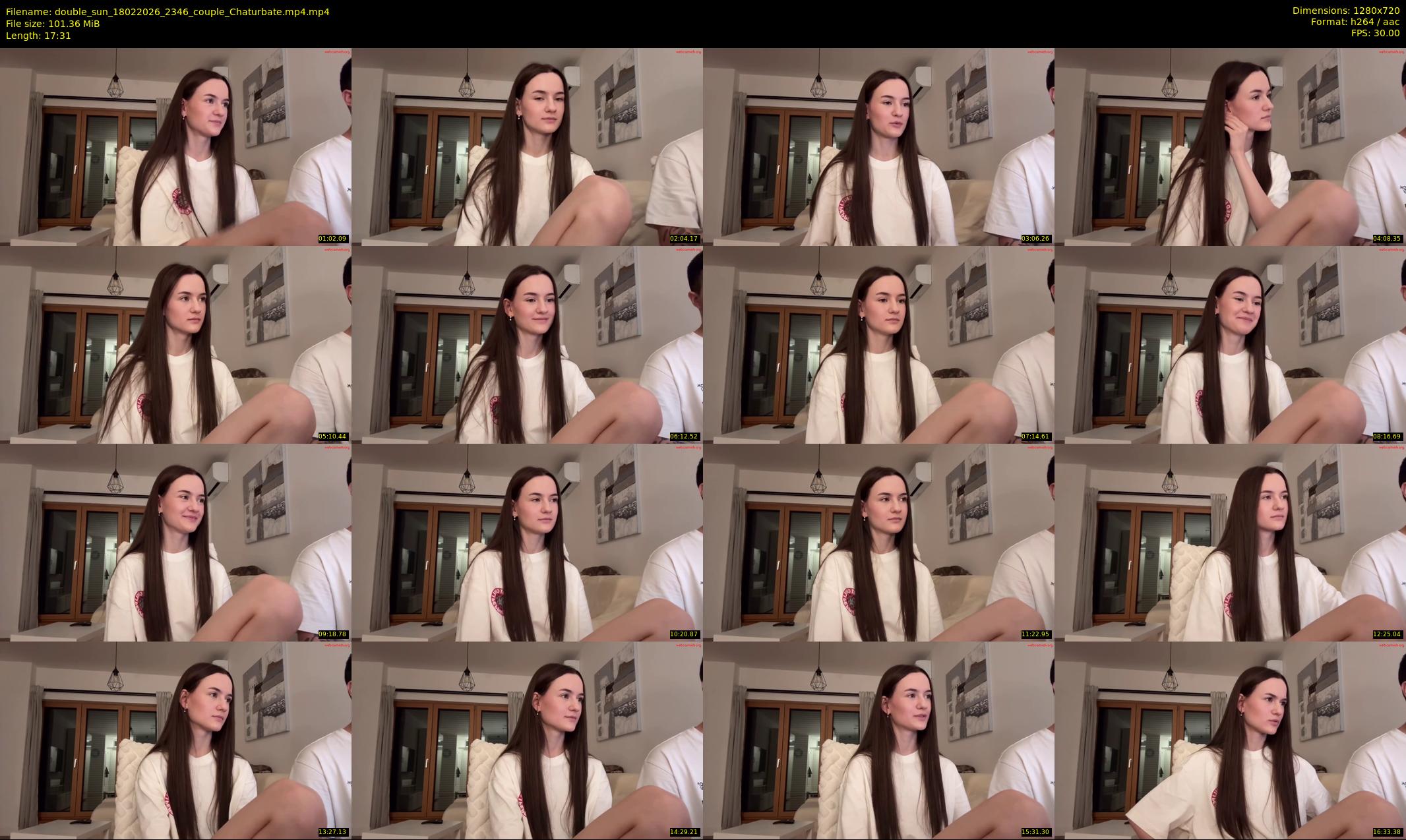 double_sun — 18 minute Chaturbate couple cam show recording, 720p, Feb 18, 2026