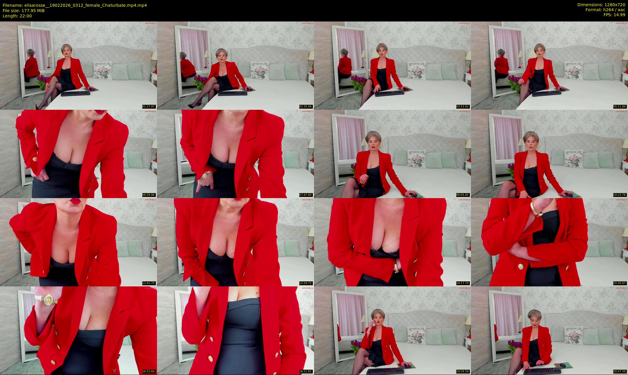 elisarosse_ — 22 minute Chaturbate female cam show recording, 720p, Feb 19, 2026