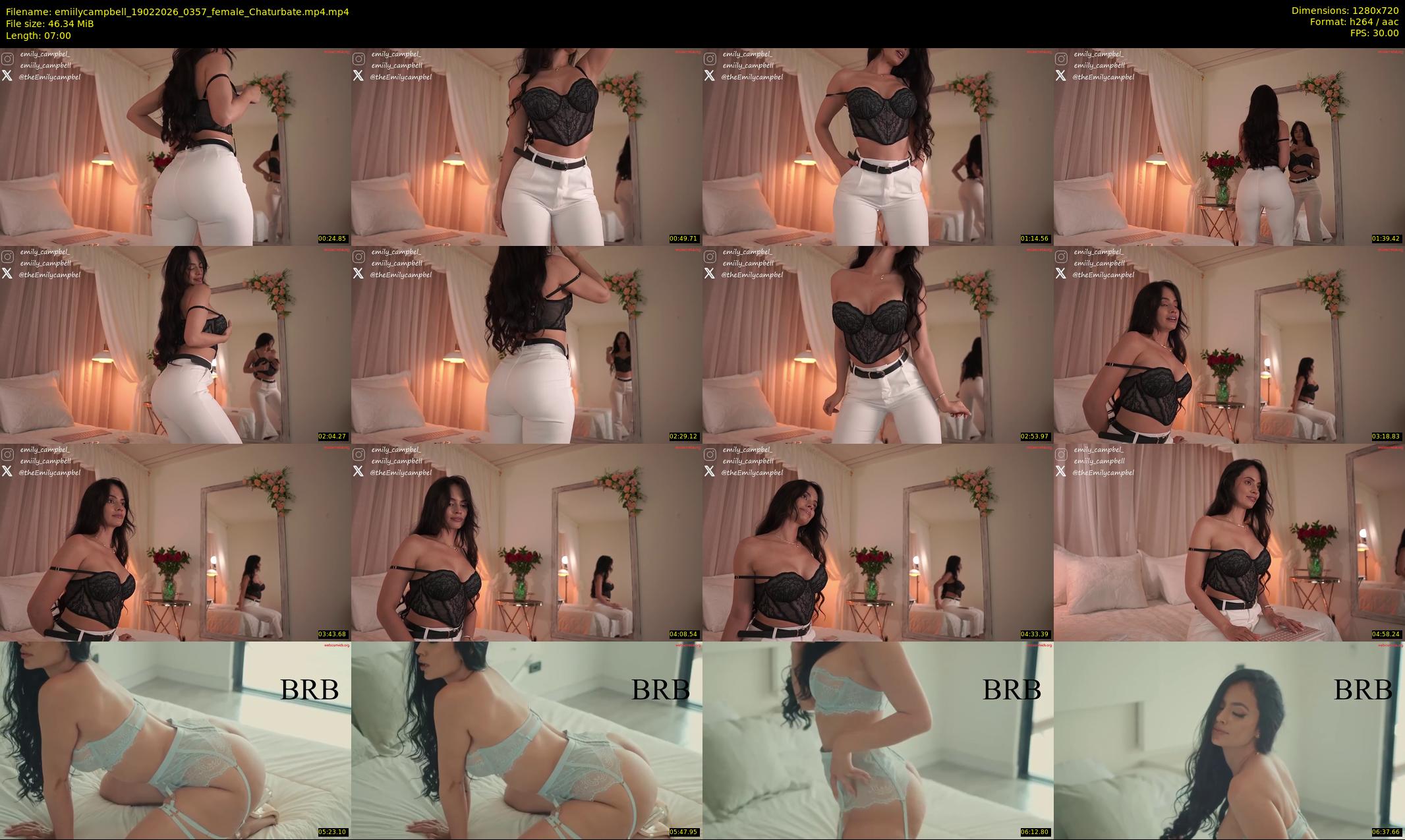 emiilycampbell — 7 minute Chaturbate female cam show recording, 720p, Feb 19, 2026