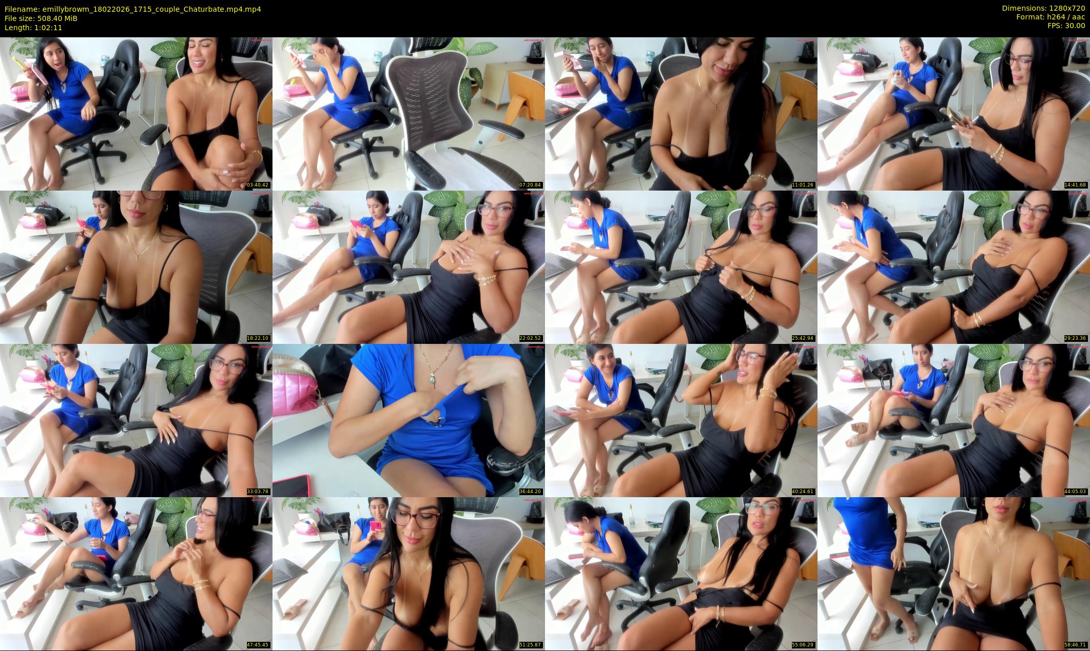 emillybrowm — 63 minute Chaturbate couple cam show recording, 720p, Feb 18, 2026