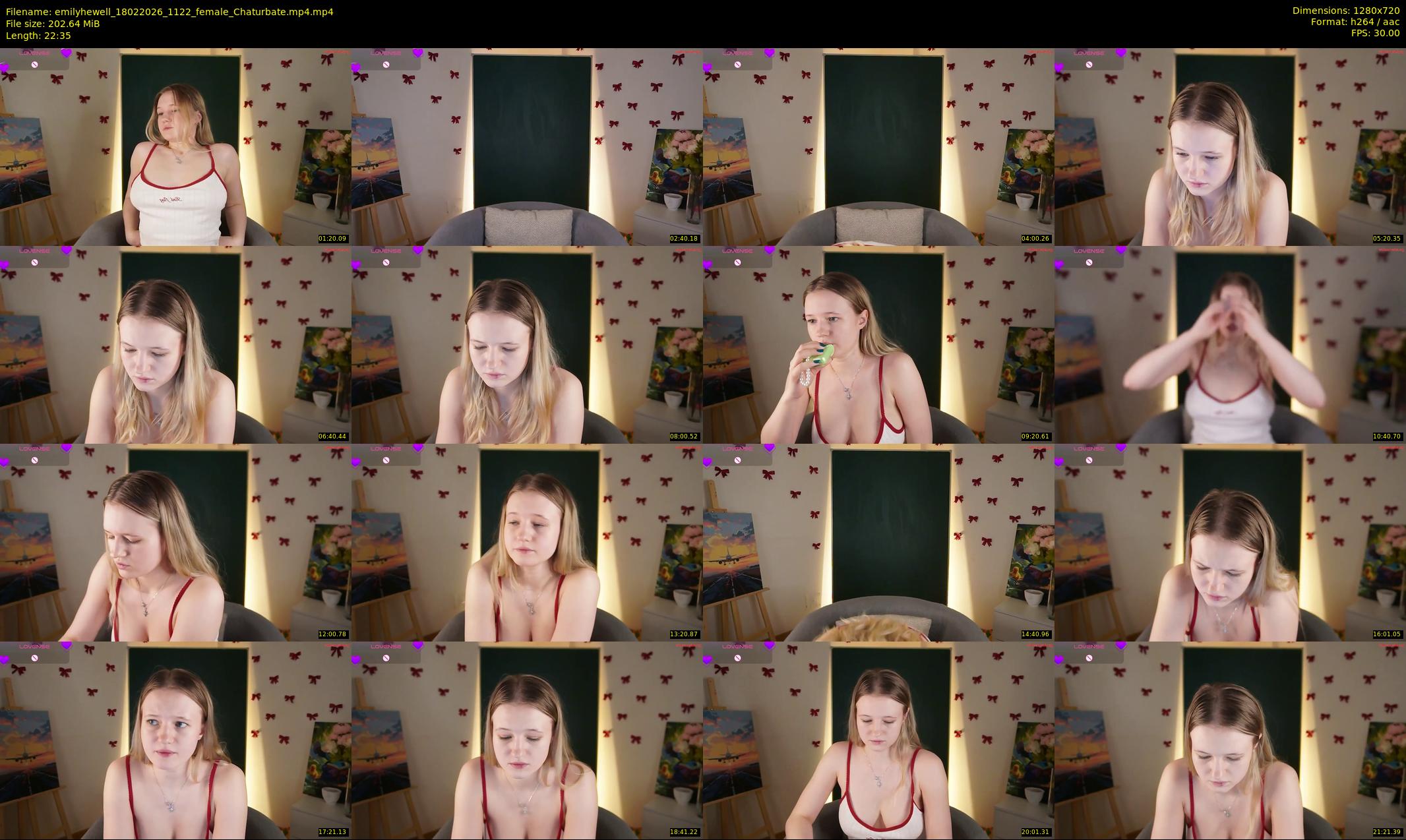 emilyhewell — 23 minute Chaturbate female cam show recording, 720p, Feb 18, 2026