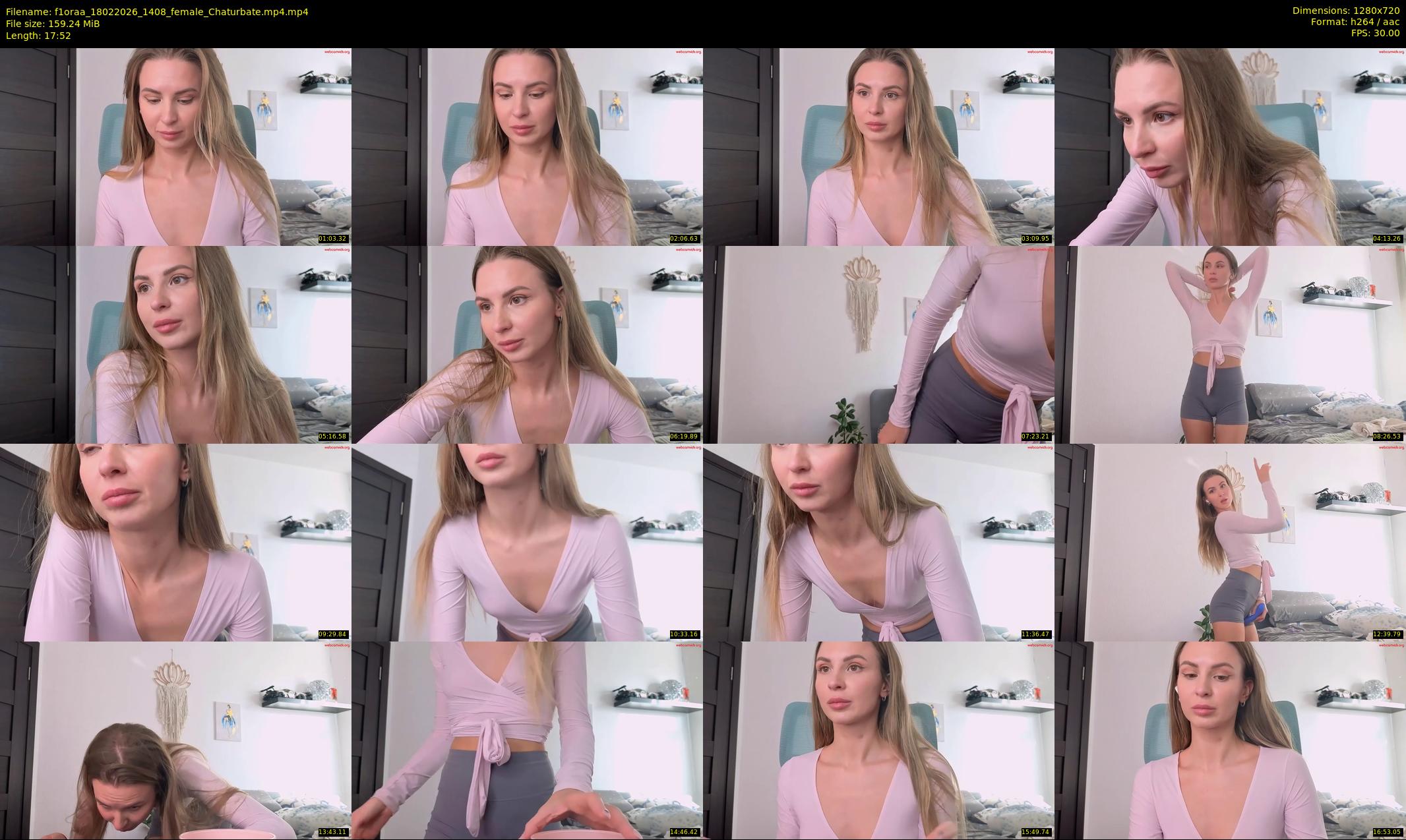 f1oraa — 18 minute Chaturbate female cam show recording, 720p, Feb 18, 2026