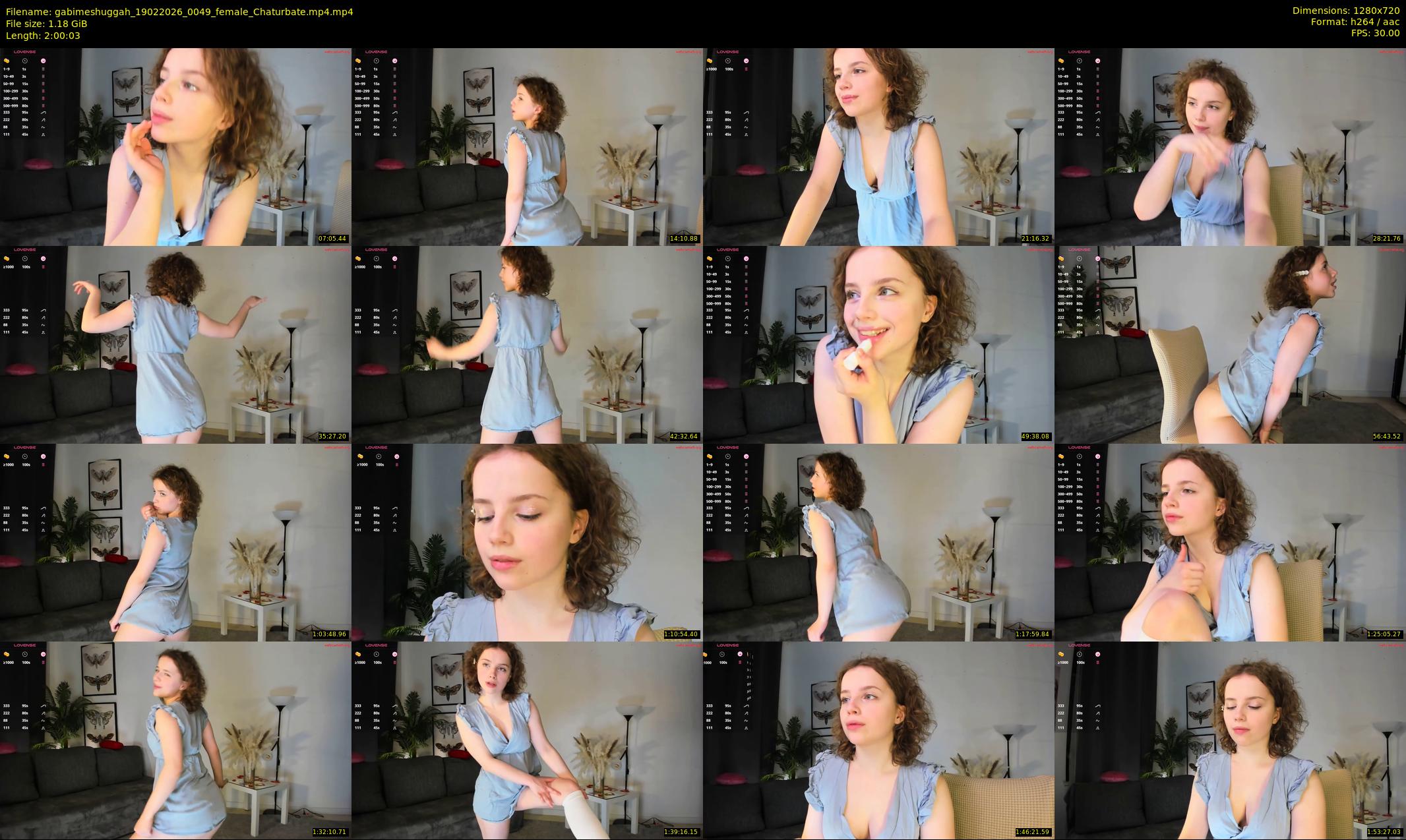 gabimeshuggah — 121 minute Chaturbate female cam show recording, 720p, Feb 19, 2026