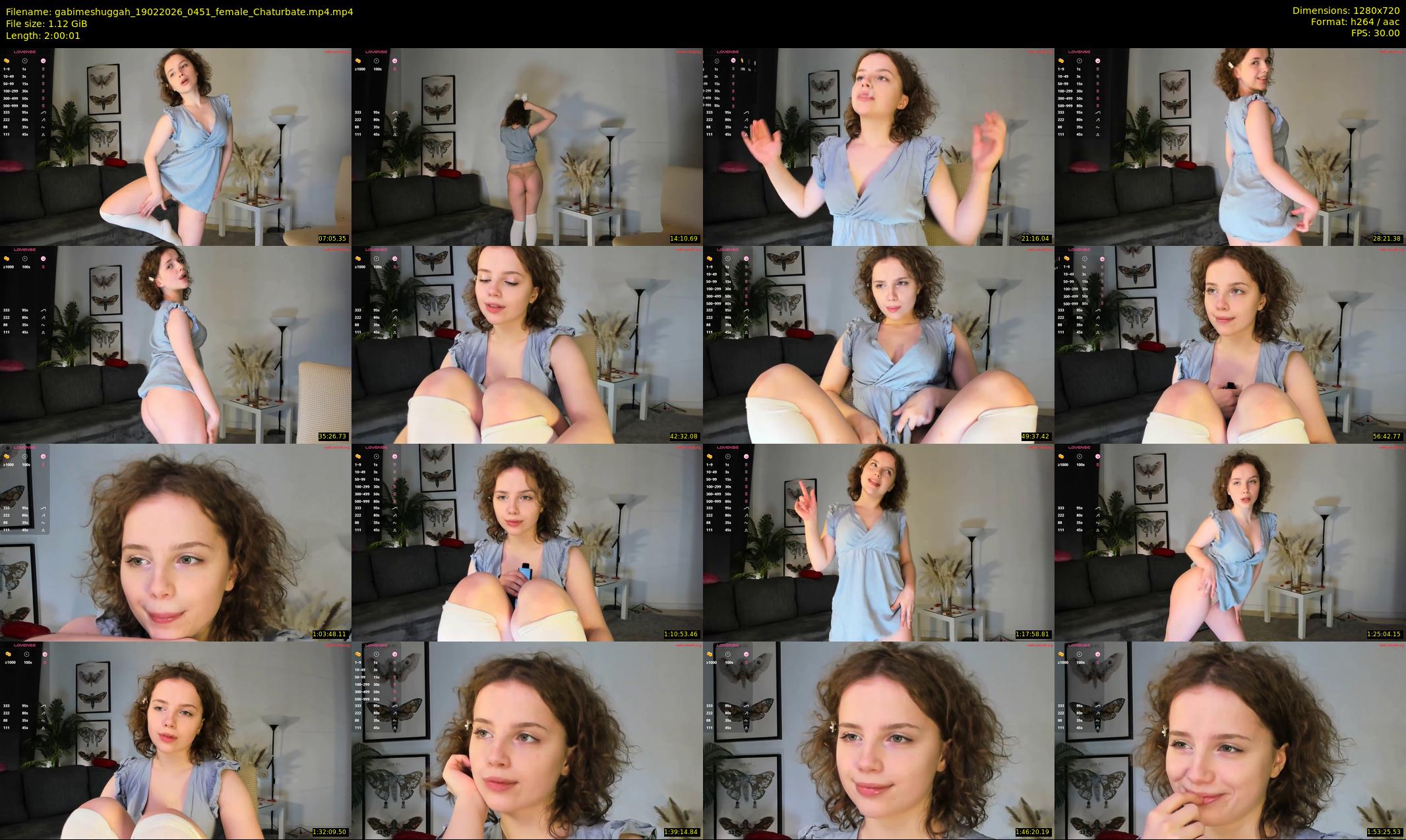 gabimeshuggah — 121 minute Chaturbate female cam show recording, 720p, Feb 19, 2026