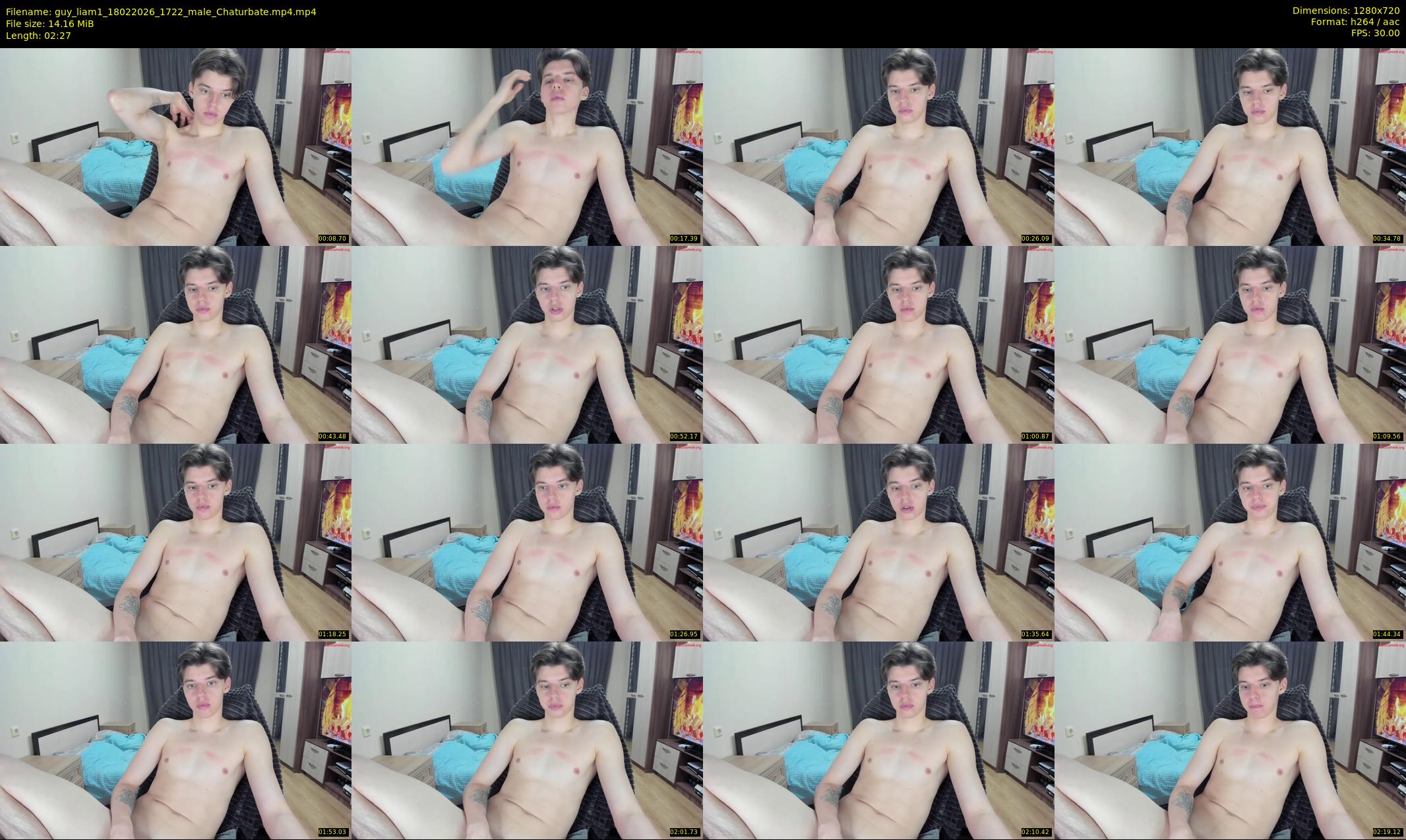 guy_liam1 — 3 minute Chaturbate male cam show recording, 720p, Feb 18, 2026