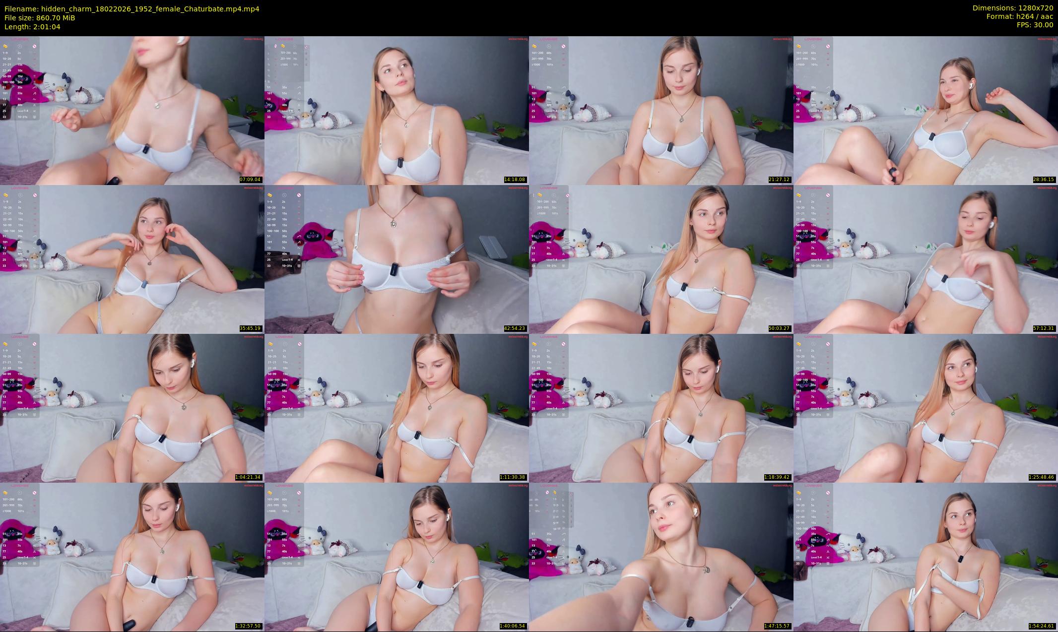 hidden_charm — 122 minute Chaturbate female cam show recording, 720p, Feb 18, 2026