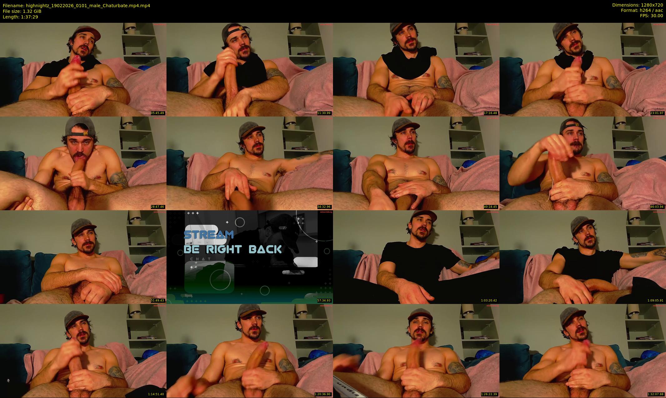 highnightz — 98 minute Chaturbate male cam show recording, 720p, Feb 19, 2026