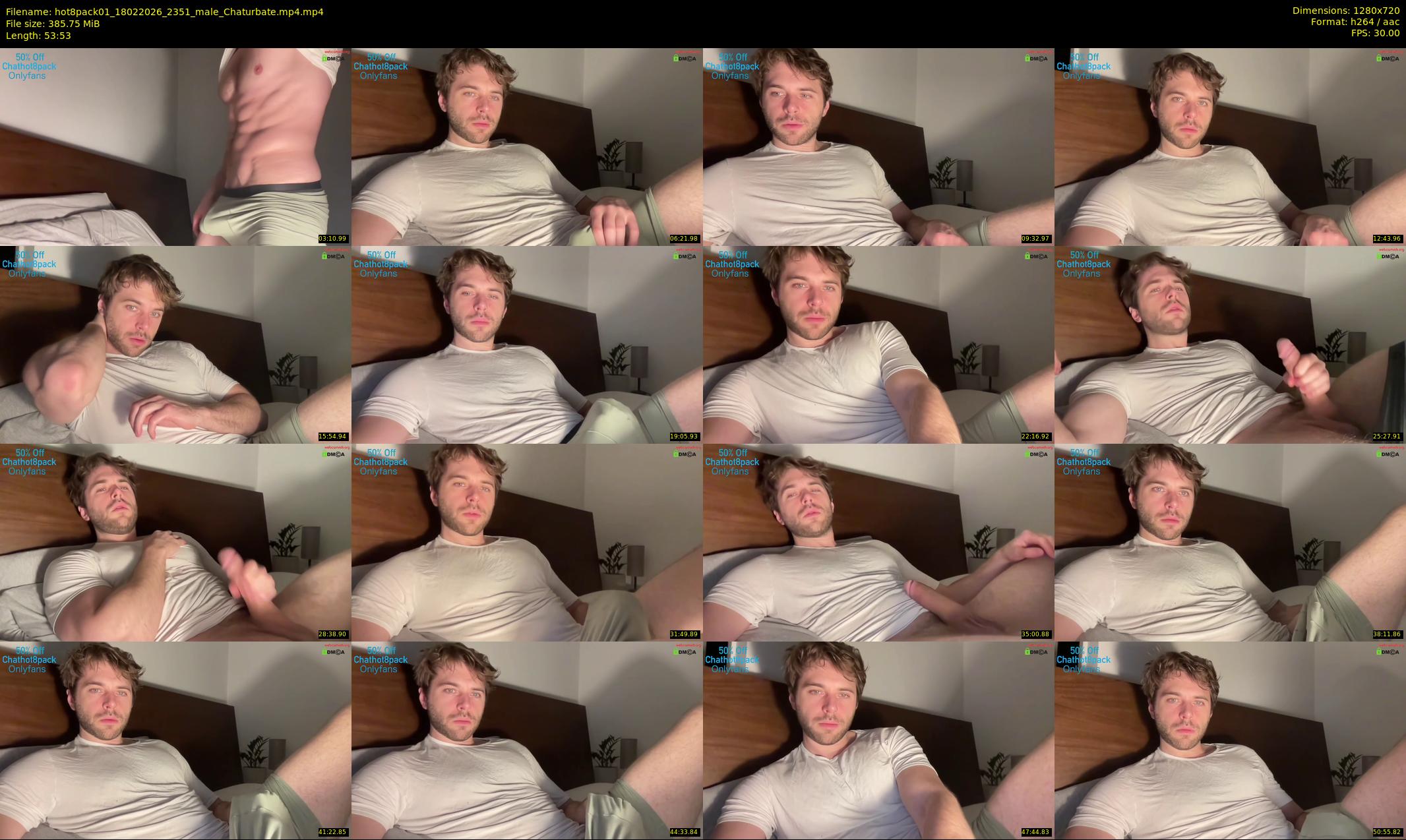 hot8pack01 — 54 minute Chaturbate male cam show recording, 720p, Feb 18, 2026