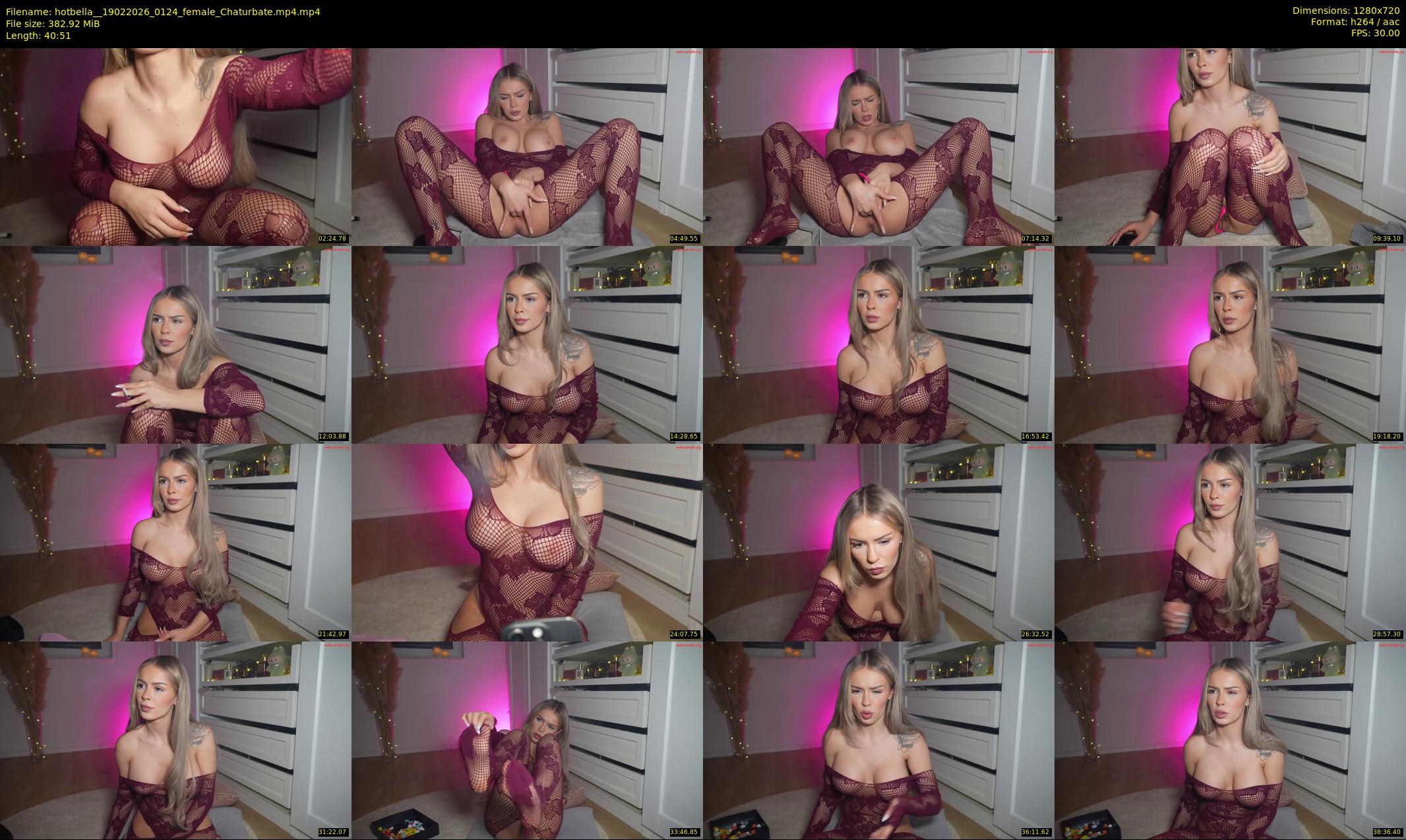 hotbella_ — 41 minute Chaturbate female cam show recording, 720p, Feb 19, 2026