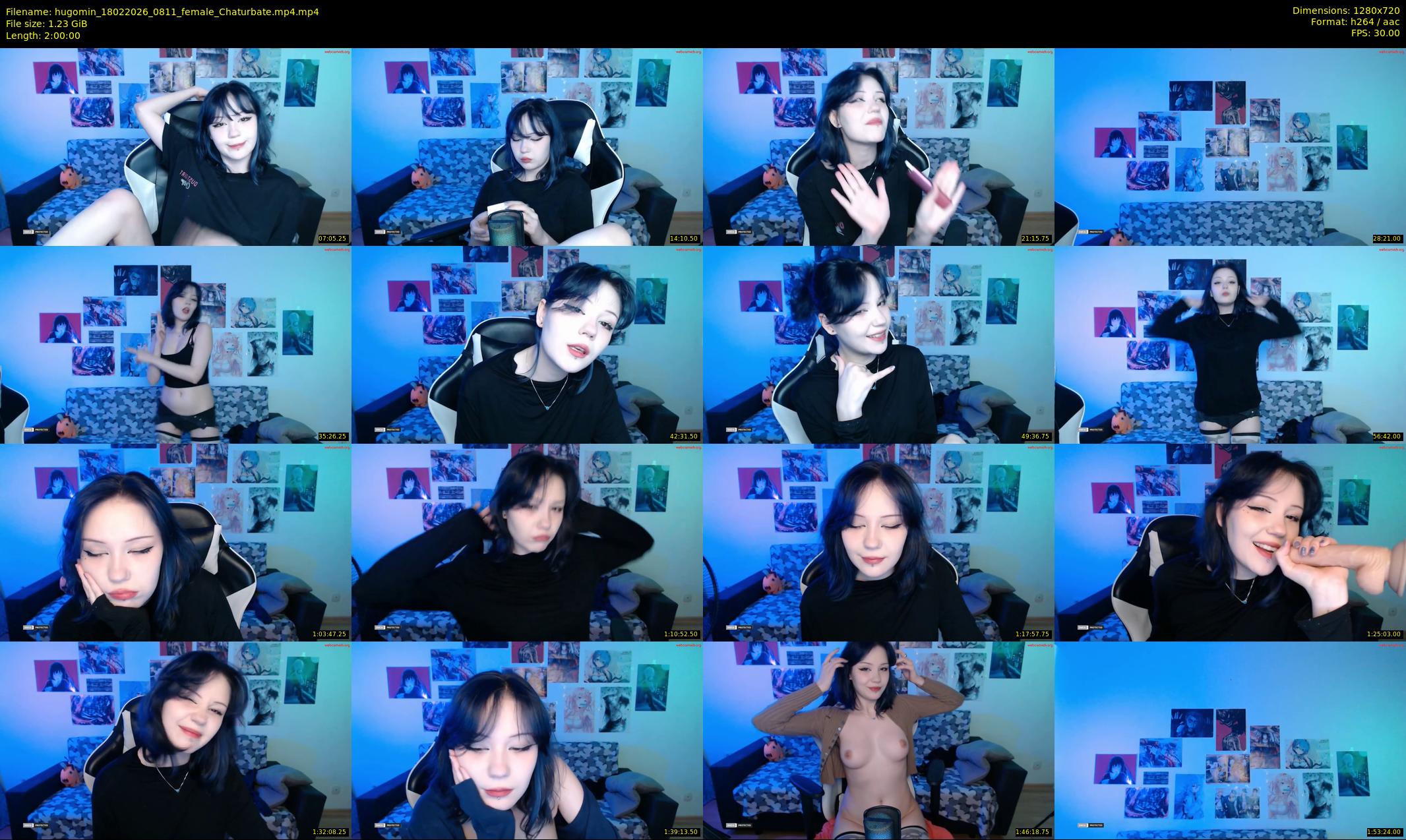 hugomin — 120 minute Chaturbate female cam show recording, 720p, Feb 18, 2026