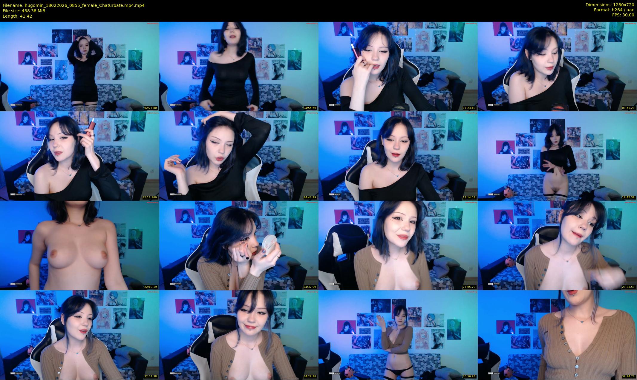 hugomin — 42 minute Chaturbate female cam show recording, 720p, Feb 18, 2026