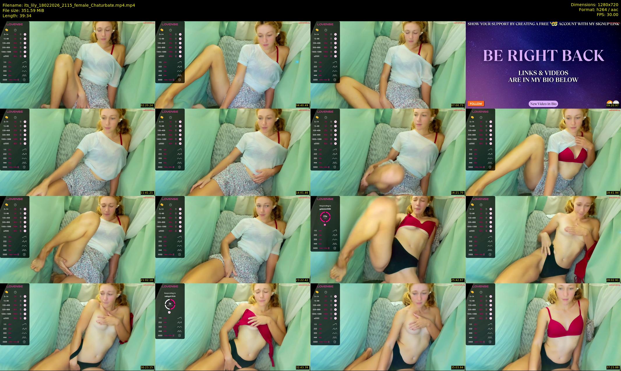 its_lily — 40 minute Chaturbate female cam show recording, 720p, Feb 18, 2026
