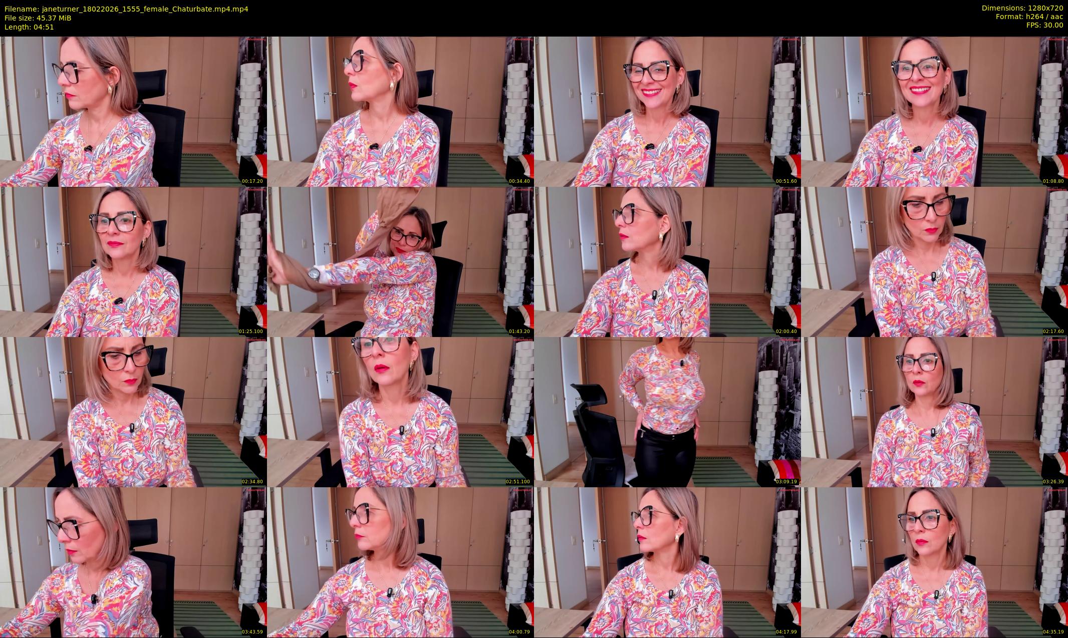 janeturner — 5 minute Chaturbate female cam show recording, 720p, Feb 18, 2026