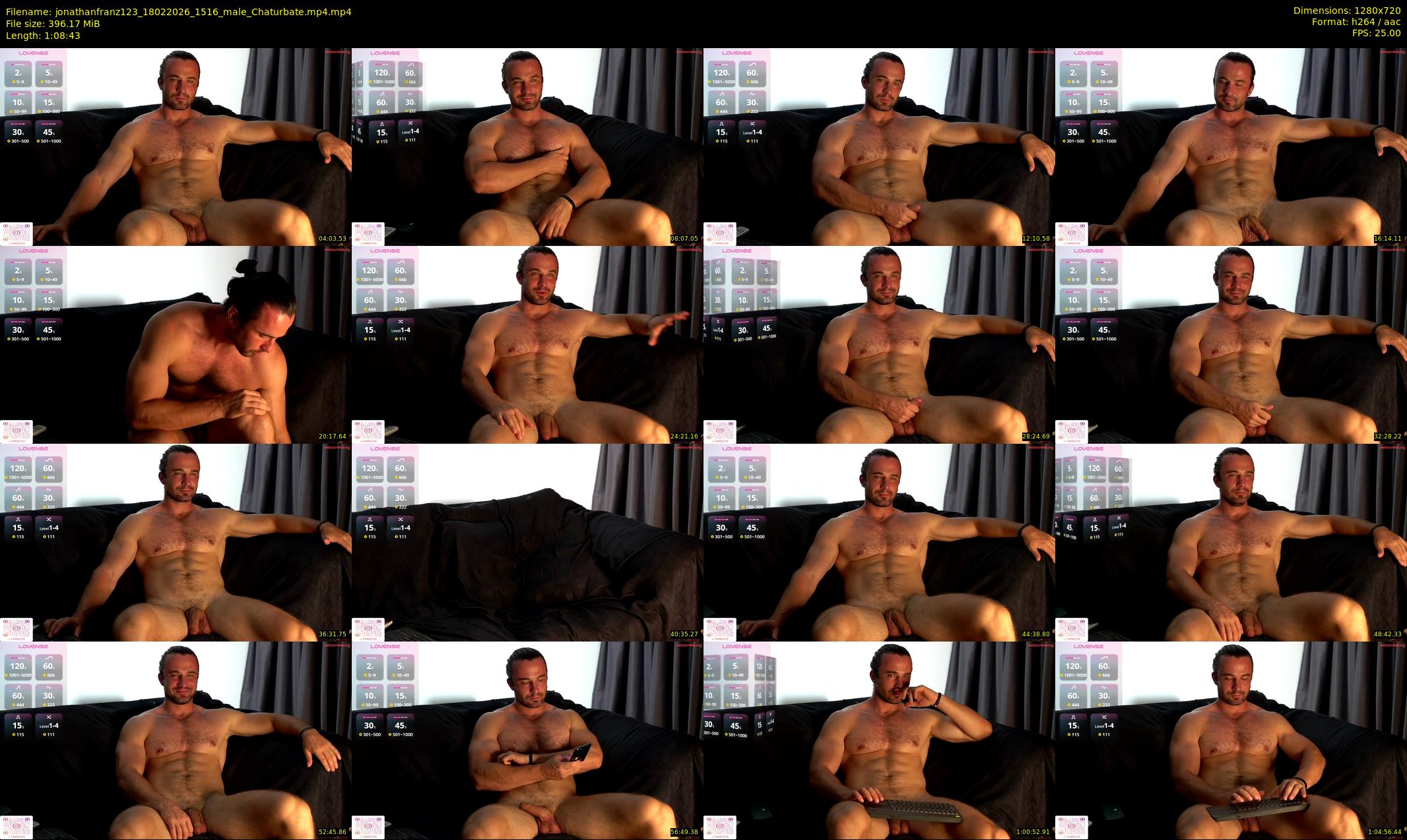 jonathanfranz123 — 69 minute Chaturbate male cam show recording, 720p, Feb 18, 2026