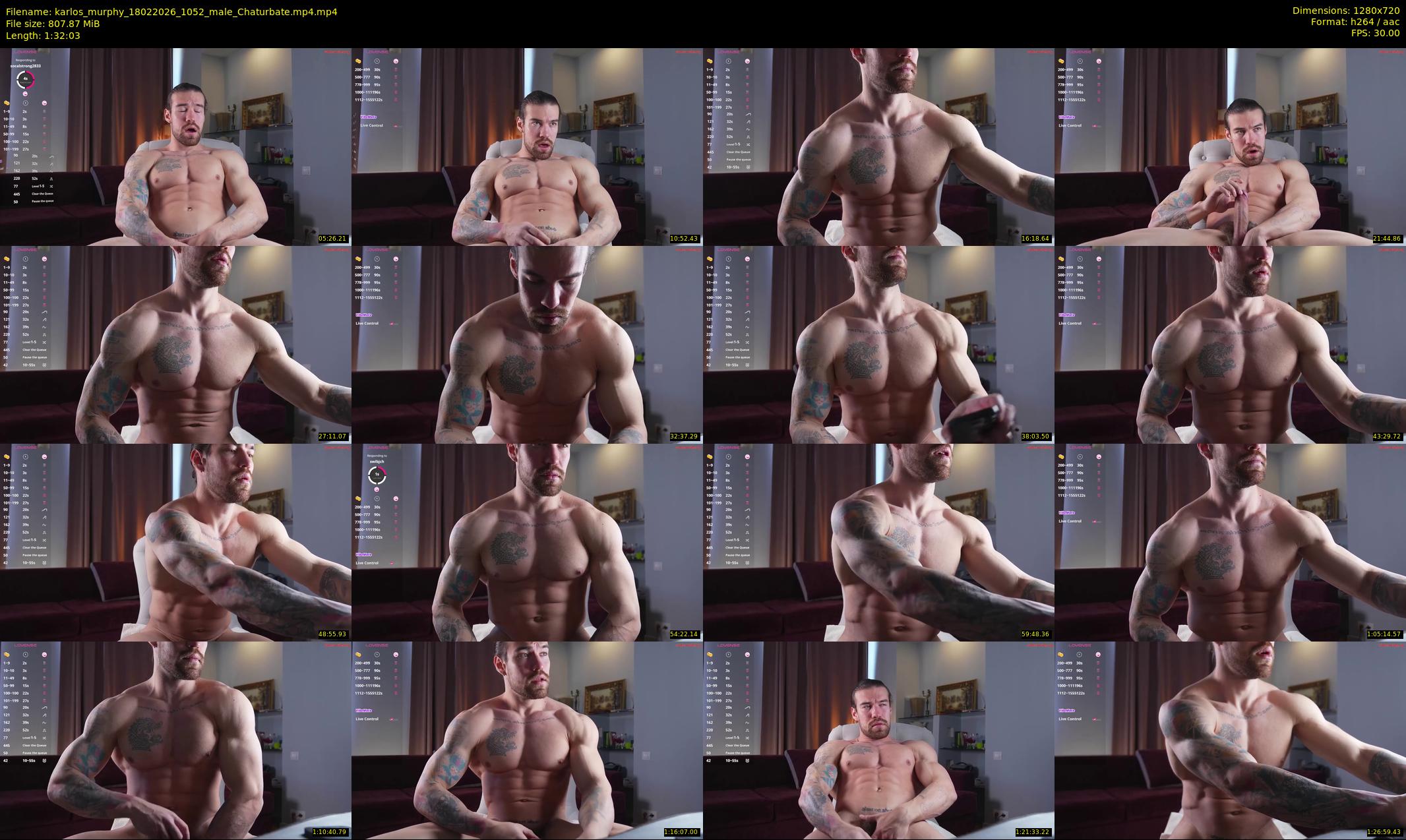karlos_murphy — 93 minute Chaturbate male cam show recording, 720p, Feb 18, 2026